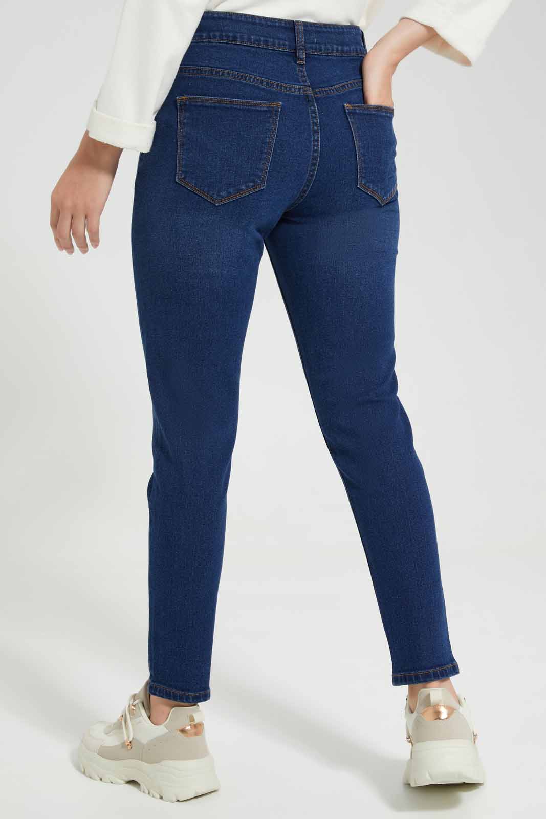 Redtag-Light-Wash-Mid-Waist-Slim-Fit-Jeans-Category:Jeans,-Colour:Light-Wash,-Deals:New-In,-Filter:Women's-Clothing,-FIT-WALL-(FTW),-New-In-Women-APL,-Non-Sale,-Section:Women,-W22O,-Women-Jeans-Women's-