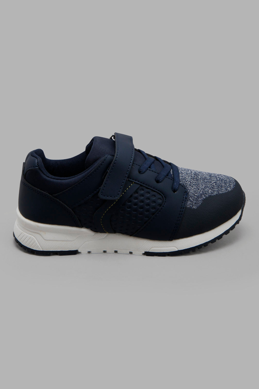 Redtag-Navy-Colour-Block-Sneaker-BSR-Trainers,-Category:Trainers,-Colour:Navy,-Deals:New-In,-Filter:Boys-Footwear-(5-to-14-Yrs),-New-In-BSR-FOO,-Non-Sale,-Section:Boys-(0-to-14Yrs),-W22A-Senior-Boys-5 to 14 Years