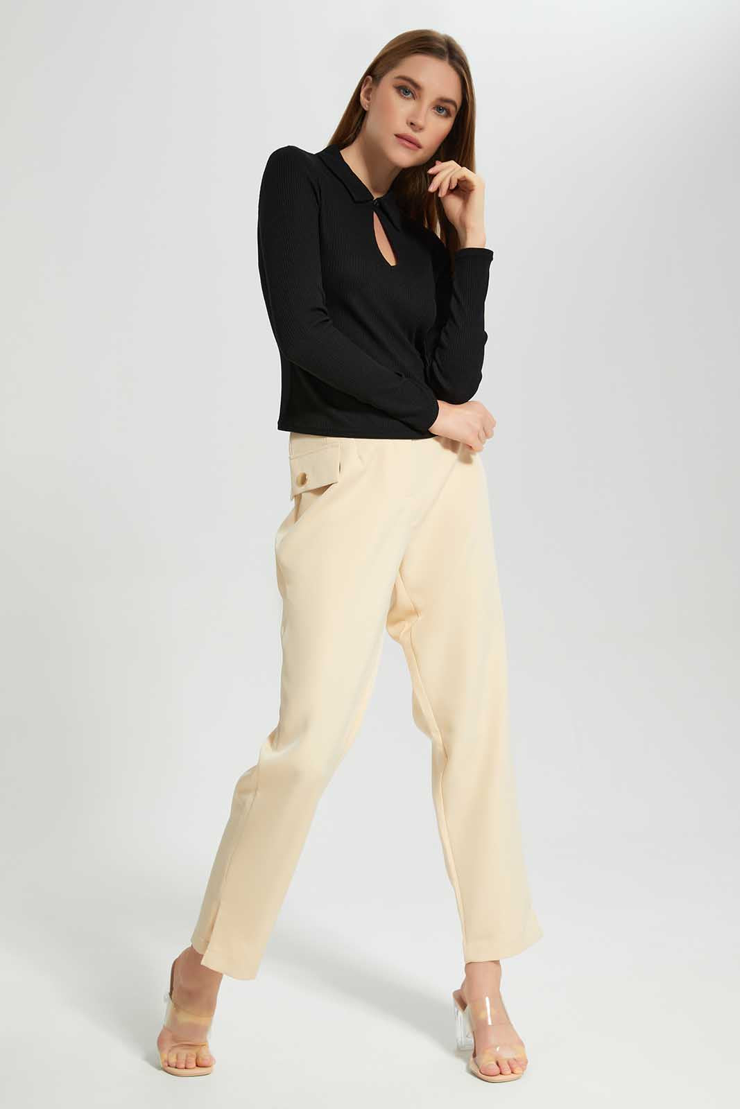 Redtag-Assorted-Long-Sleeve-Collared-Top-Category:Tops,-Colour:Assorted,-Deals:New-In,-Filter:Women's-Clothing,-LEC,-LEC-Tops,-New-In-LEC-APL,-Non-Sale,-Section:Women,-W22B-Women's-