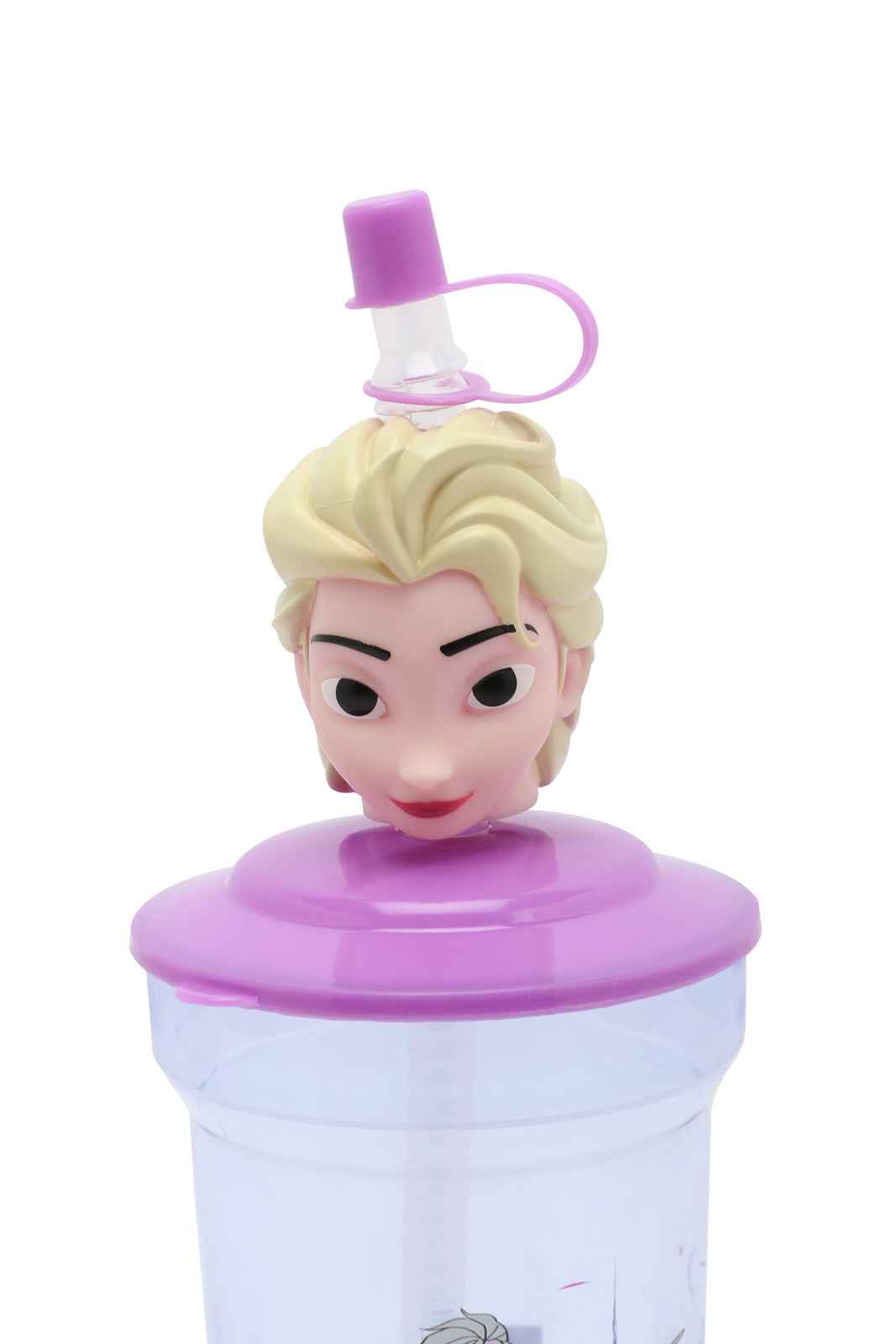 Redtag-Purple-Frozen-3D-Face-Lid-Tumbler-With-Straw-Category:Bottles,-CHR,-Colour:Purple,-Filter:Travel-Accessories,-IMP-Bottles,-New-In,-New-In-IMP-ACC,-Non-Sale,-Section:Homewares,-W22A-Home-Accessories-
