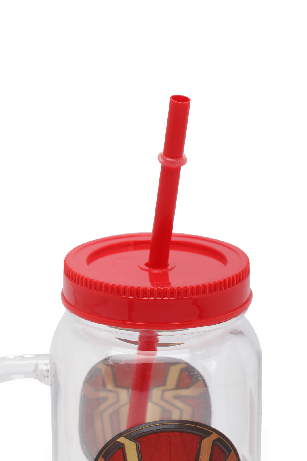 Redtag-Red-Spiderman-Cup-With-Straw-Category:Bottles,-CHR,-Colour:Red,-Filter:Travel-Accessories,-IMP-Bottles,-New-In,-New-In-IMP-ACC,-Non-Sale,-Section:Homewares,-W22A-Home-Accessories-