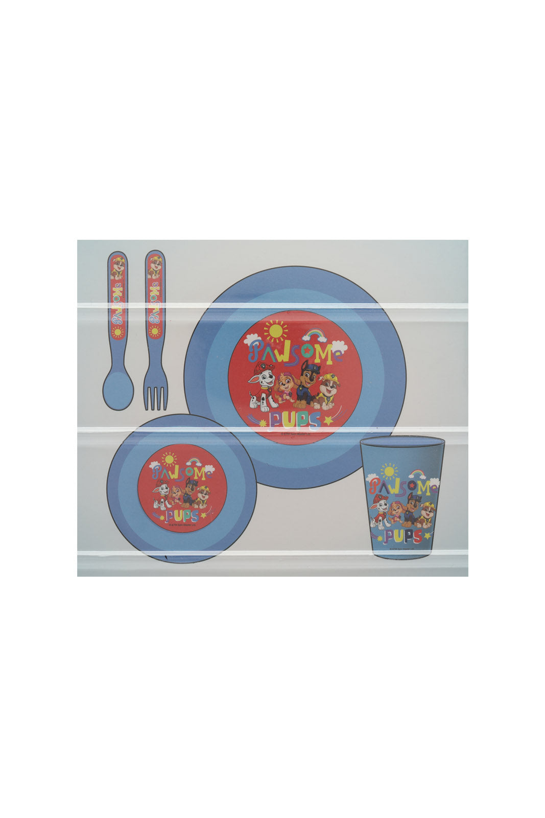 Redtag-Assorted-Red/Blue-Paw-Patrol-5Pcs-Tumbler-Set-Category:Bottles,-CHR,-Colour:Assorted,-Filter:Travel-Accessories,-IMP-Bottles,-New-In,-New-In-IMP-ACC,-Non-Sale,-Section:Homewares,-W22A-Home-Accessories-