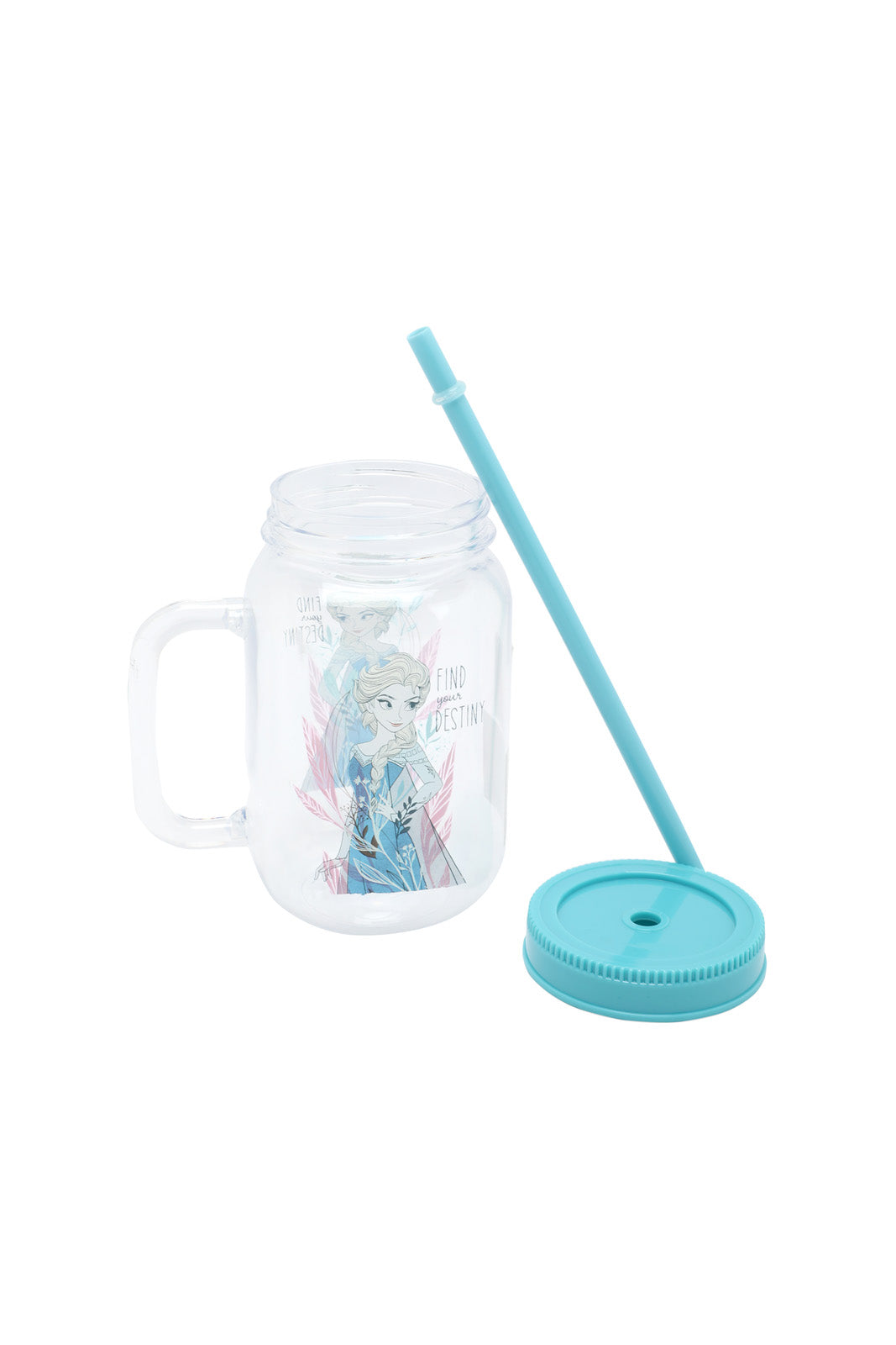 Redtag-Blue-Frozen-Cup-With-Straw-Category:Bottles,-CHR,-Colour:Blue,-Filter:Travel-Accessories,-IMP-Bottles,-New-In,-New-In-IMP-ACC,-Non-Sale,-Section:Homewares,-W22A-Home-Accessories-