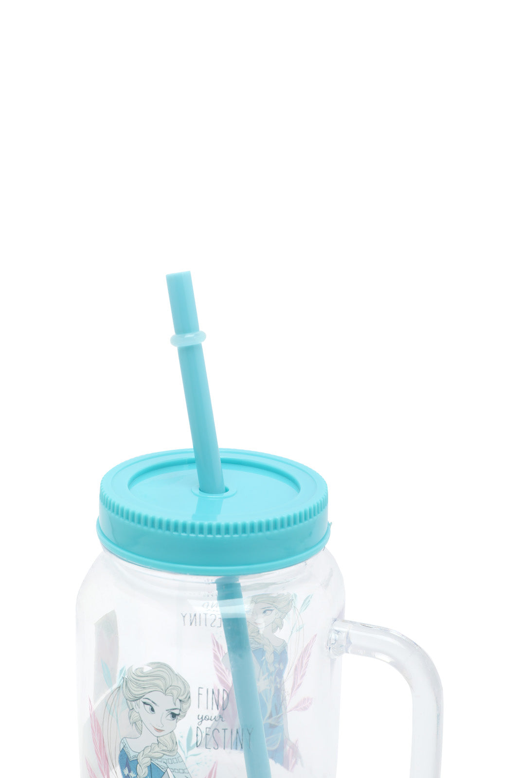 Redtag-Blue-Frozen-Cup-With-Straw-Category:Bottles,-CHR,-Colour:Blue,-Filter:Travel-Accessories,-IMP-Bottles,-New-In,-New-In-IMP-ACC,-Non-Sale,-Section:Homewares,-W22A-Home-Accessories-