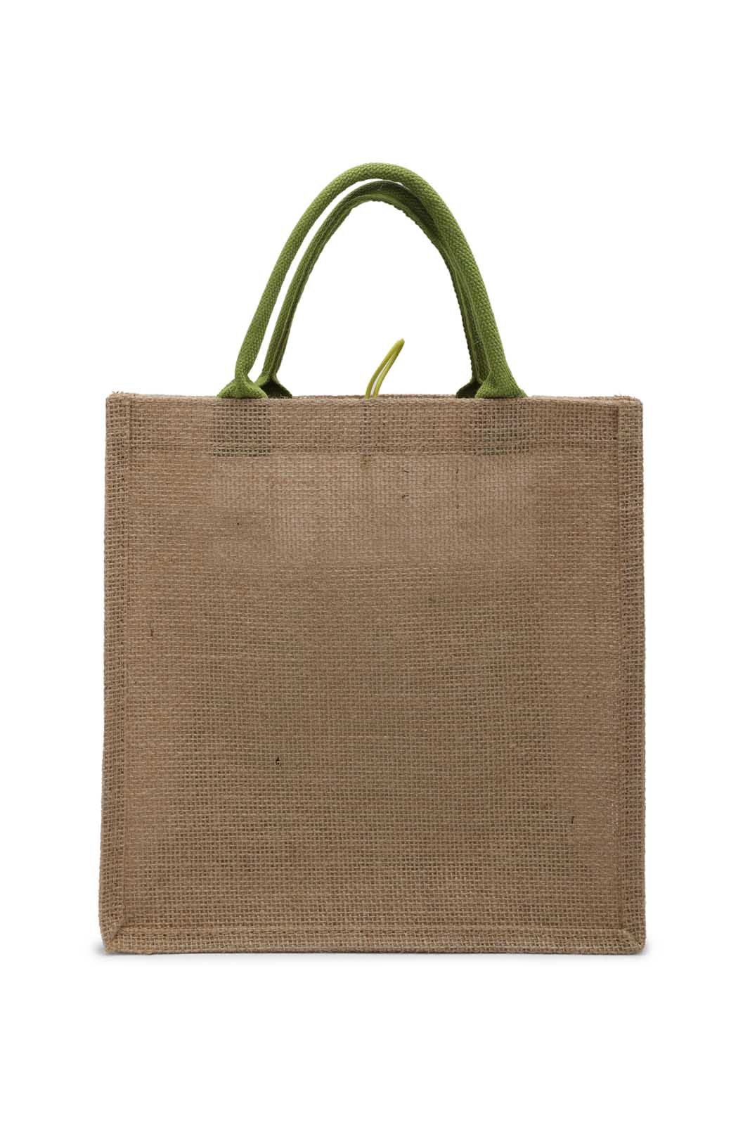 Redtag-Beige-/-Green-Jute-Shopping-Bag-With-Pocket-Category:Bags,-Colour:Beige,-Dept:Home,-Filter:Travel-Accessories,-LUG-Bags,-New-In,-New-In-LUG-ACC,-Non-Sale,-Section:Homewares,-W22B-Travel-Accessories-
