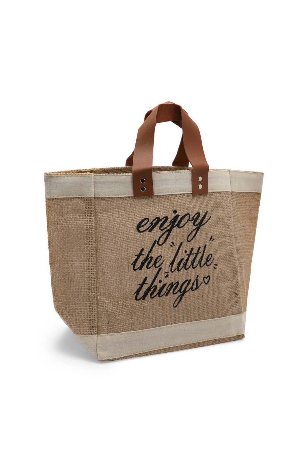 Redtag-Beige-/-White-Jute-Shopping-Bag-With-Pocket-Category:Bags,-Colour:Beige,-Dept:Home,-Filter:Travel-Accessories,-LUG-Bags,-New-In,-New-In-LUG-ACC,-Non-Sale,-Section:Homewares,-W22B-Travel-Accessories-