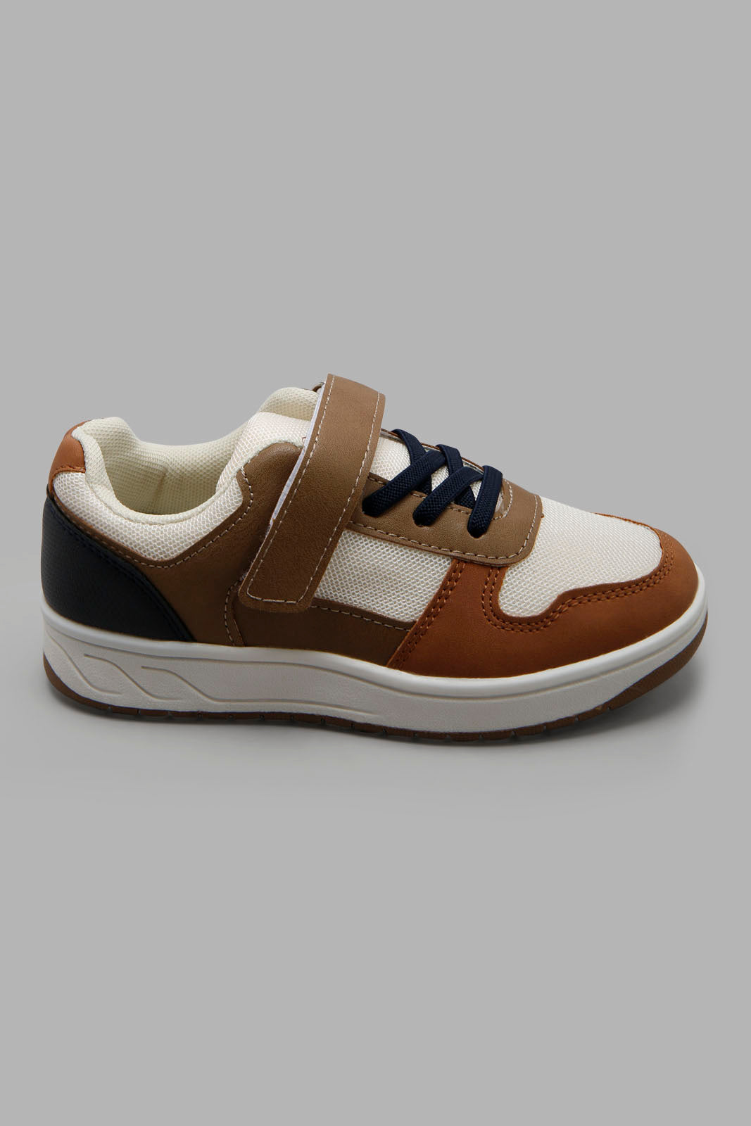 Redtag-Beige-Color-Block-Skate-Shoe-BOY-Shoes,-Category:Shoes,-Colour:Beige,-Deals:New-In,-Filter:Boys-Footwear-(3-to-5-Yrs),-New-In-BOY-FOO,-Non-Sale,-Section:Boys-(0-to-14Yrs),-W22A-Boys-3 to 5 Years