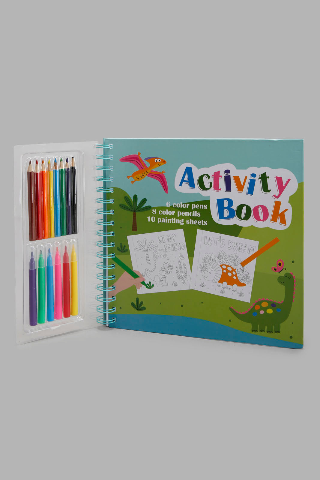Redtag-Assorted-Dinosaur-Activity-Book-Category:Stationery,-Colour:Assorted,-Filter:Travel-Accessories,-IMP-Stationery,-New-In,-New-In-IMP-ACC,-Non-Sale,-Section:Travel,-W22A-Home-Accessories-