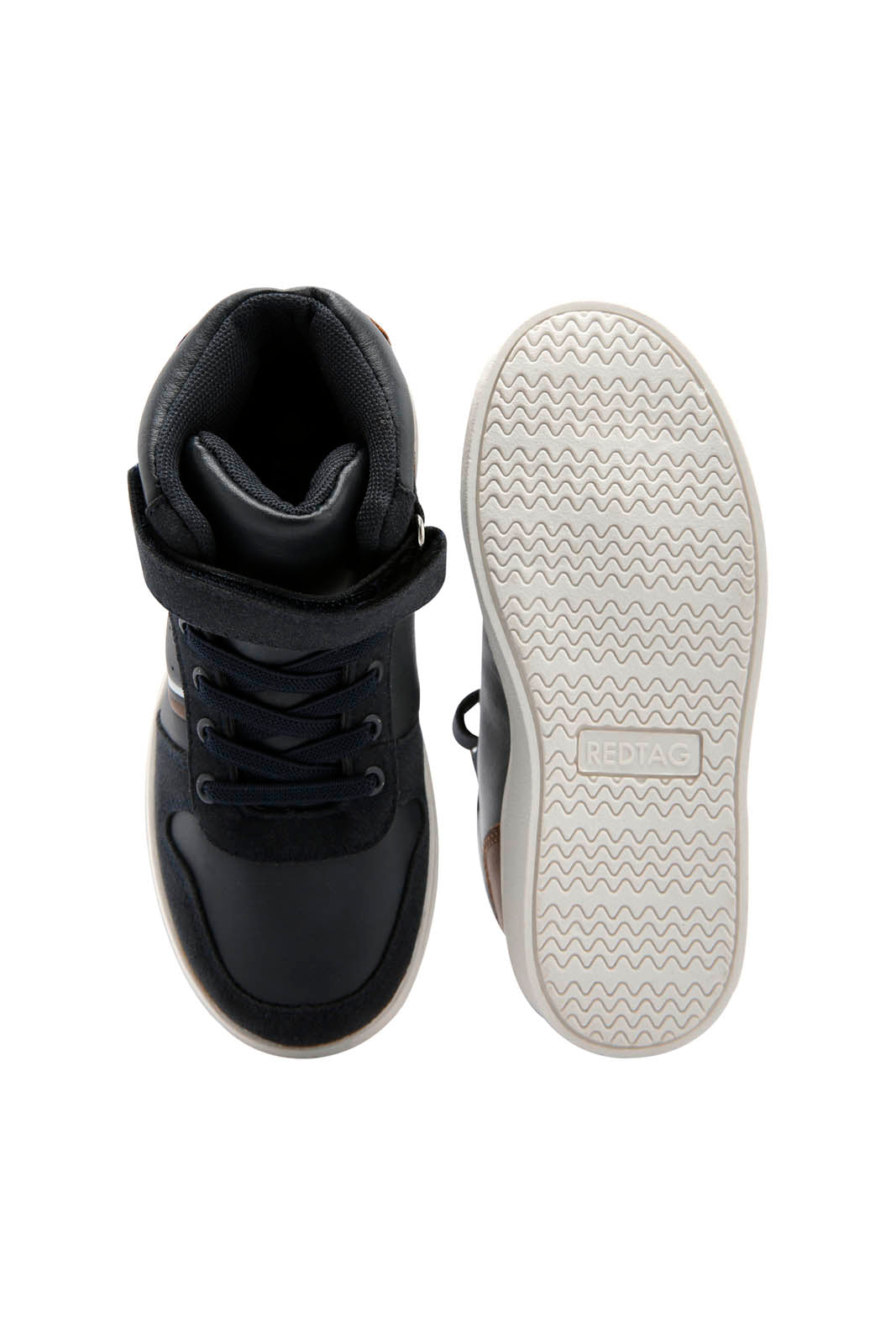 Redtag-Grey-Colour-Block-High-Top-BOY-Trainers,-Category:Trainers,-Colour:Grey,-Deals:New-In,-Dept:Boys,-Filter:Boys-Footwear-(3-to-5-Yrs),-New-In-BOY-FOO,-Non-Sale,-Section:Boys-(0-to-14Yrs),-W22B-Boys-3 to 5 Years