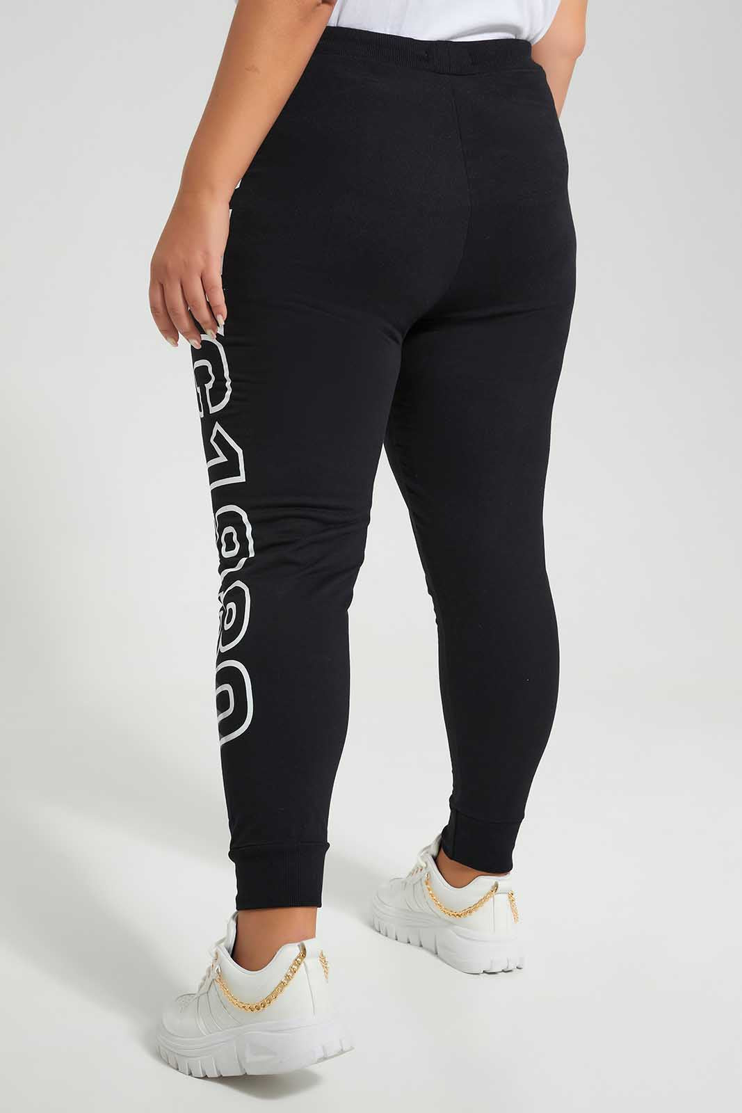Redtag-Black-Jogger-Category:Trousers,-Colour:Black,-Deals:New-In,-Filter:Plus-Size,-LDP-Trousers,-New-In-LDP-APL,-Non-Sale,-Section:Women,-TBL,-W22O-Women's-