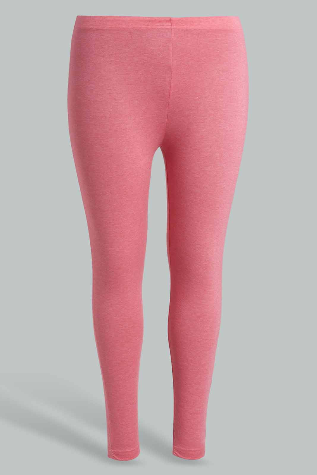 Redtag-Pink-Malenge-Basic-Legging-Category:Joggers,-Colour:Apricot,-Deals:New-In,-Filter:Plus-Size,-LDP-Joggers,-New-In-LDP-APL,-Non-Sale,-Section:Women,-TBL,-W22O-Women's-
