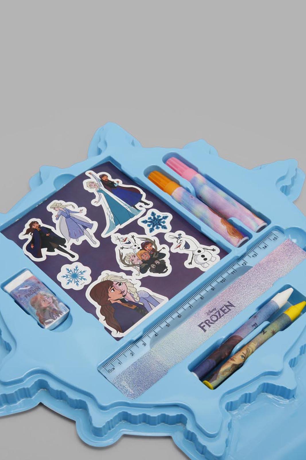 Girls Blue Frozen Art And Craft Set (28 Piece)