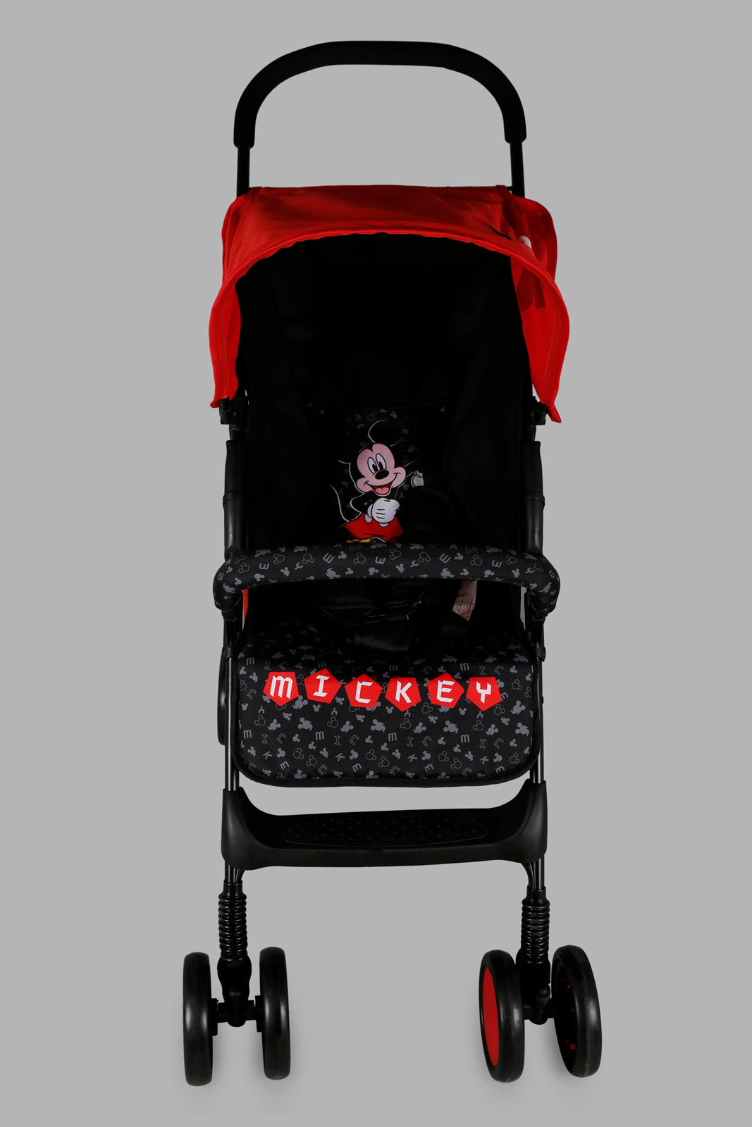 Redtag-Red/Black-Mickey-Baby-Stroller-Category:Baby-Carriers-and-Car-Seats,-Colour:Assorted,-Filter:Newborn-Accessories,-NBN-Baby-Carriers-and-Car-Seats,-New-In,-New-In-NBN-ACC,-Non-Sale,-Section:Boys-(0-to-14Yrs),-W22O-New-Born-Baby-