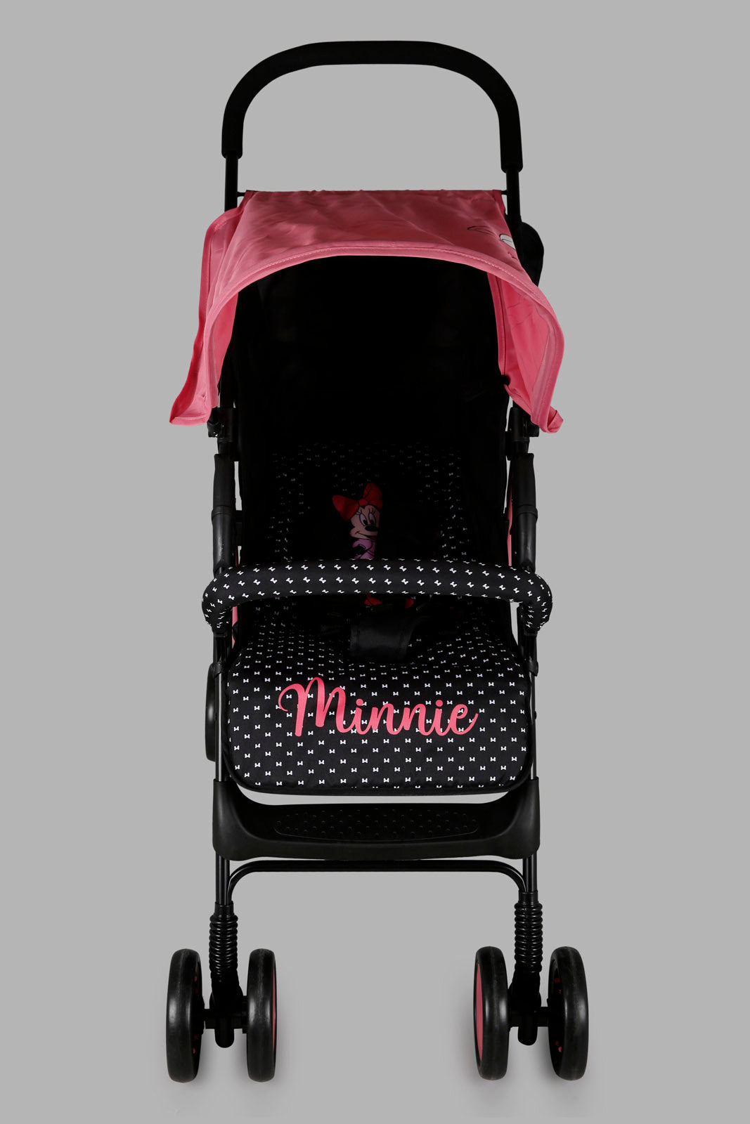 Redtag-Pink/Black-Minnie-Baby-Stroller-Category:Baby-Carriers-and-Car-Seats,-Colour:Assorted,-Filter:Newborn-Accessories,-NBN-Baby-Carriers-and-Car-Seats,-New-In,-New-In-NBN-ACC,-Non-Sale,-Section:Boys-(0-to-14Yrs),-W22O-New-Born-Baby-