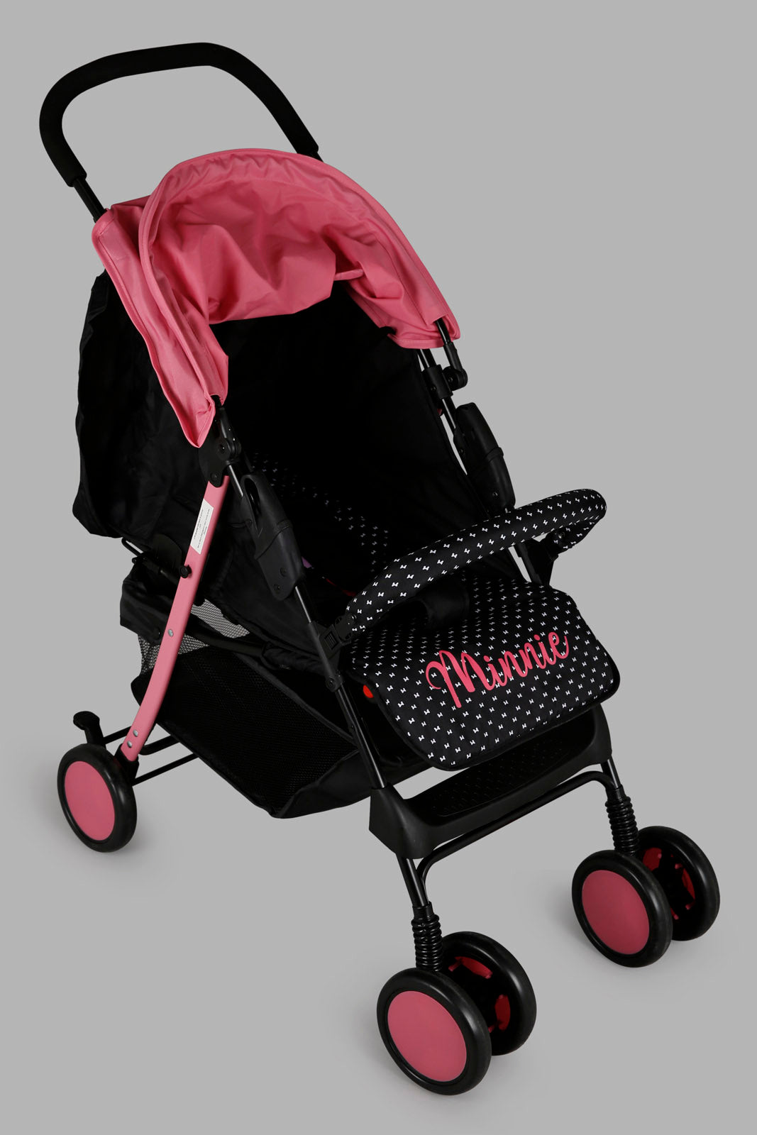 Redtag-Pink/Black-Minnie-Baby-Stroller-Category:Baby-Carriers-and-Car-Seats,-Colour:Assorted,-Filter:Newborn-Accessories,-NBN-Baby-Carriers-and-Car-Seats,-New-In,-New-In-NBN-ACC,-Non-Sale,-Section:Boys-(0-to-14Yrs),-W22O-New-Born-Baby-