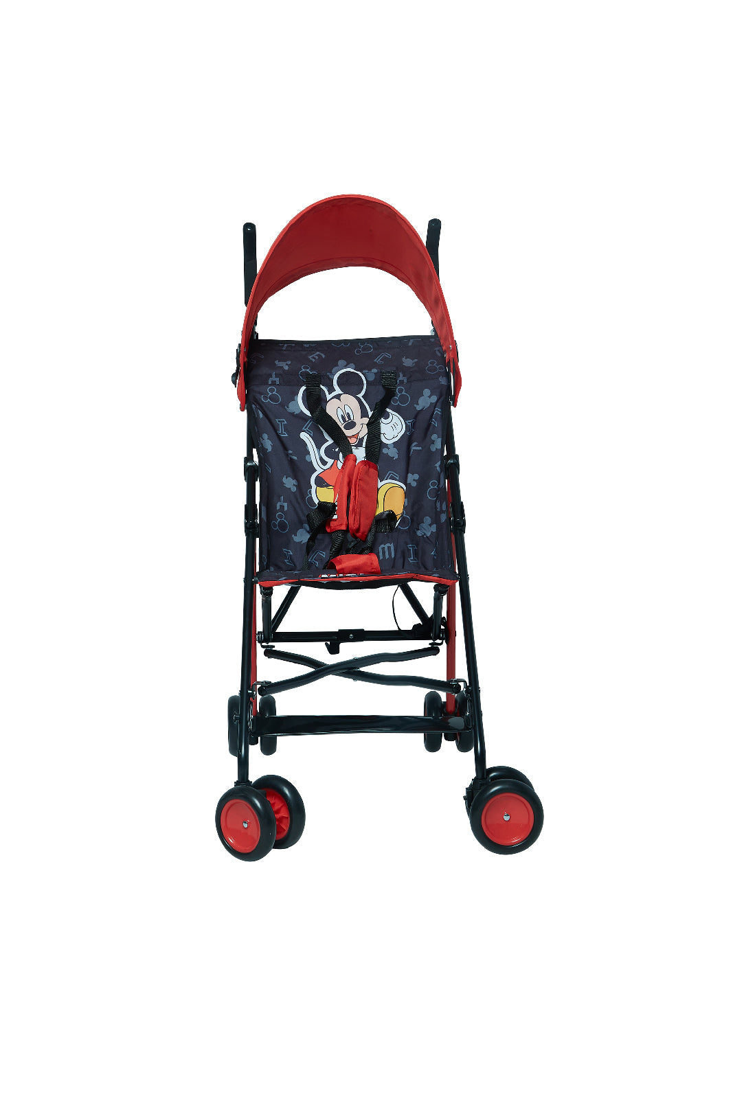 Redtag-Red-And-Black-Mickey-Buggy-Stroller-Category:Baby-Carriers-and-Car-Seats,-Colour:Black,-Colour:Red,-Dept:New-Born,-Filter:Newborn-Accessories,-NBN-Baby-Carriers-and-Car-Seats,-New-In,-New-In-NBN-ACC,-Non-Sale,-Section:Boys-(0-to-14Yrs),-W22O-New-Born-Baby-