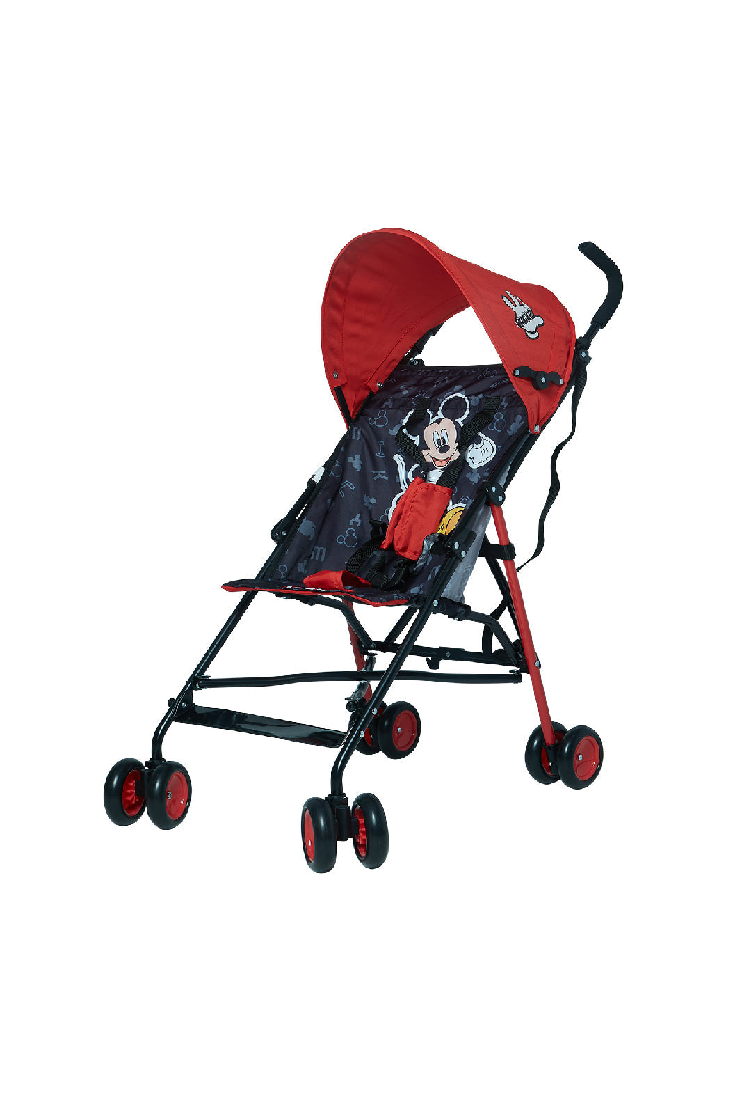 Redtag-Red-And-Black-Mickey-Buggy-Stroller-Category:Baby-Carriers-and-Car-Seats,-Colour:Black,-Colour:Red,-Dept:New-Born,-Filter:Newborn-Accessories,-NBN-Baby-Carriers-and-Car-Seats,-New-In,-New-In-NBN-ACC,-Non-Sale,-Section:Boys-(0-to-14Yrs),-W22O-New-Born-Baby-