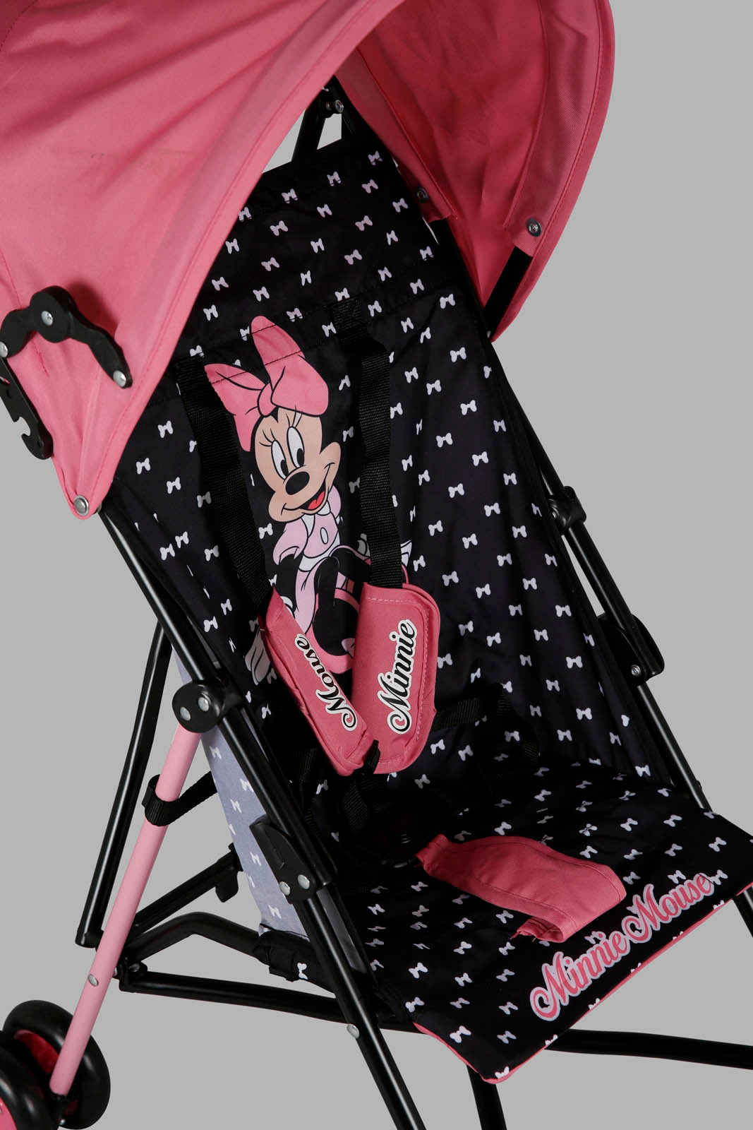 Redtag-Pink/Black-Minnie-Buggy-Stroller-Category:Baby-Carriers-and-Car-Seats,-Colour:Assorted,-Filter:Newborn-Accessories,-NBN-Baby-Carriers-and-Car-Seats,-New-In,-New-In-NBN-ACC,-Non-Sale,-Section:Boys-(0-to-14Yrs),-W22O-New-Born-Baby-