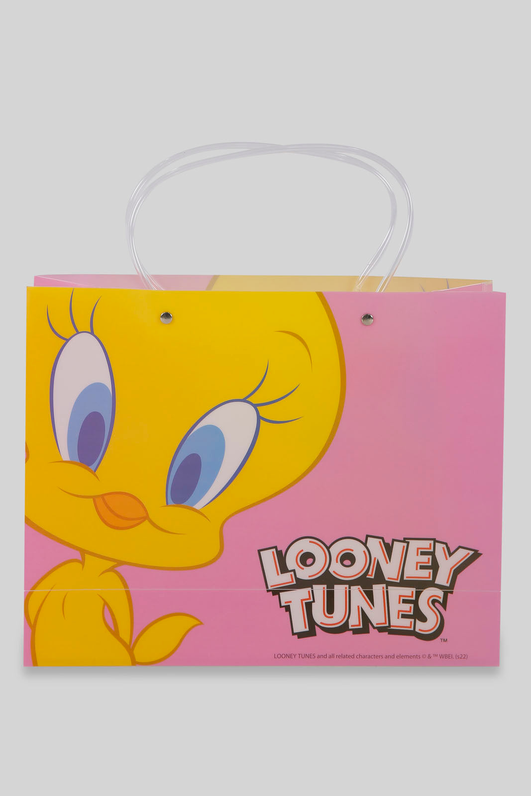 Redtag-White/Red-Minnie-Kids-Transperant-Shopping-Bag-Category:Bags,-CHR,-Colour:Assorted,-Filter:Travel-Accessories,-LUG-Bags,-New-In,-New-In-LUG-ACC,-Non-Sale,-Section:Homewares,-W22A-Travel-Accessories-
