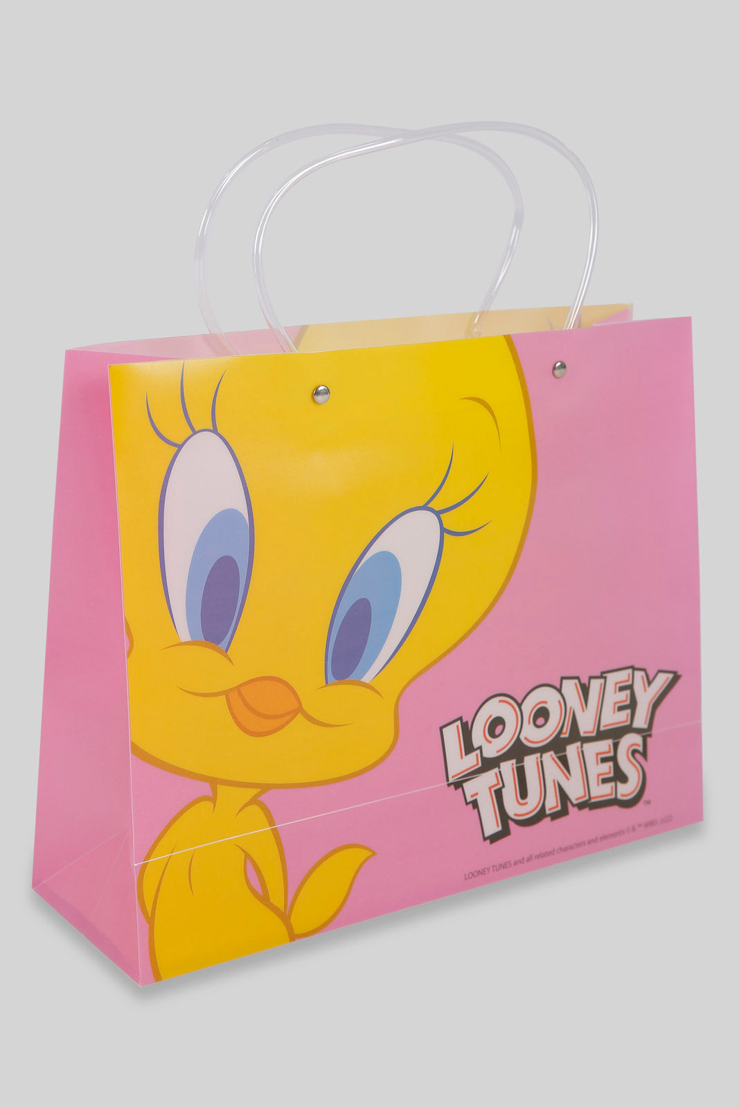 Redtag-White/Red-Minnie-Kids-Transperant-Shopping-Bag-Category:Bags,-CHR,-Colour:Assorted,-Filter:Travel-Accessories,-LUG-Bags,-New-In,-New-In-LUG-ACC,-Non-Sale,-Section:Homewares,-W22A-Travel-Accessories-