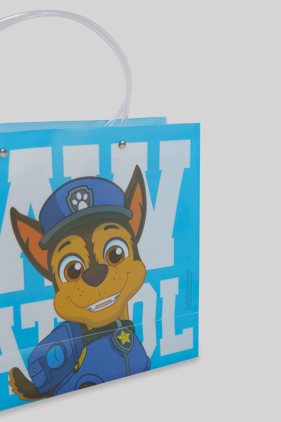 Redtag-Blue/White-Paw-Patrol-Kids-Transperant-Shopping-Bag-Category:Bags,-CHR,-Colour:Assorted,-Filter:Travel-Accessories,-LUG-Bags,-New-In,-New-In-LUG-ACC,-Non-Sale,-Section:Homewares,-W22A-Travel-Accessories-