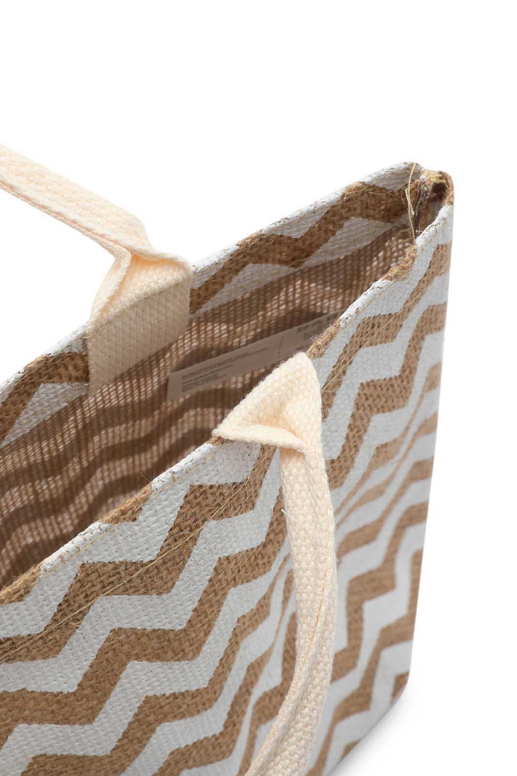 Redtag-Beige/Black-Jute-Shopping-Bag-With-Pocket-Category:Bags,-Colour:Multicolour,-Dept:Home,-Filter:Travel-Accessories,-LUG-Bags,-New-In,-New-In-LUG-ACC,-Non-Sale,-S23A,-Section:Homewares-Travel-Accessories-