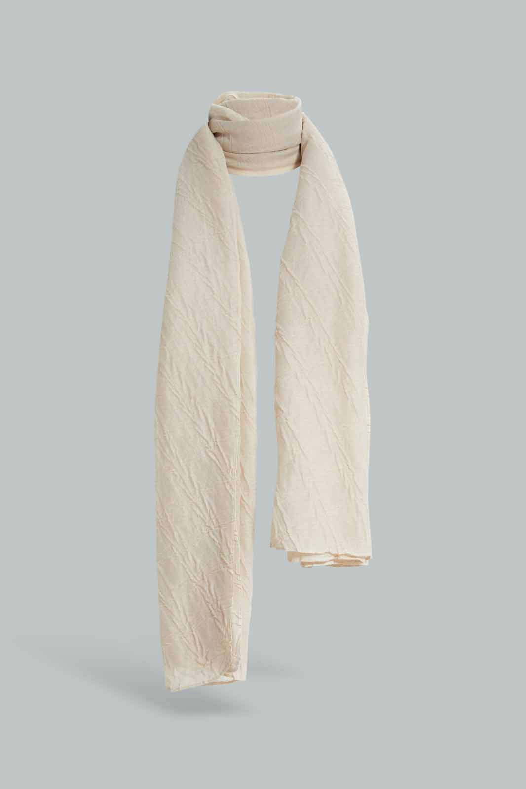 Redtag-Beige-Scarf-Category:Scarves,-Colour:Beige,-Filter:Women's-Accessories,-New-In,-New-In-Women-ACC,-Non-Sale,-Section:Women,-W22A,-Women-Scarves-Women-