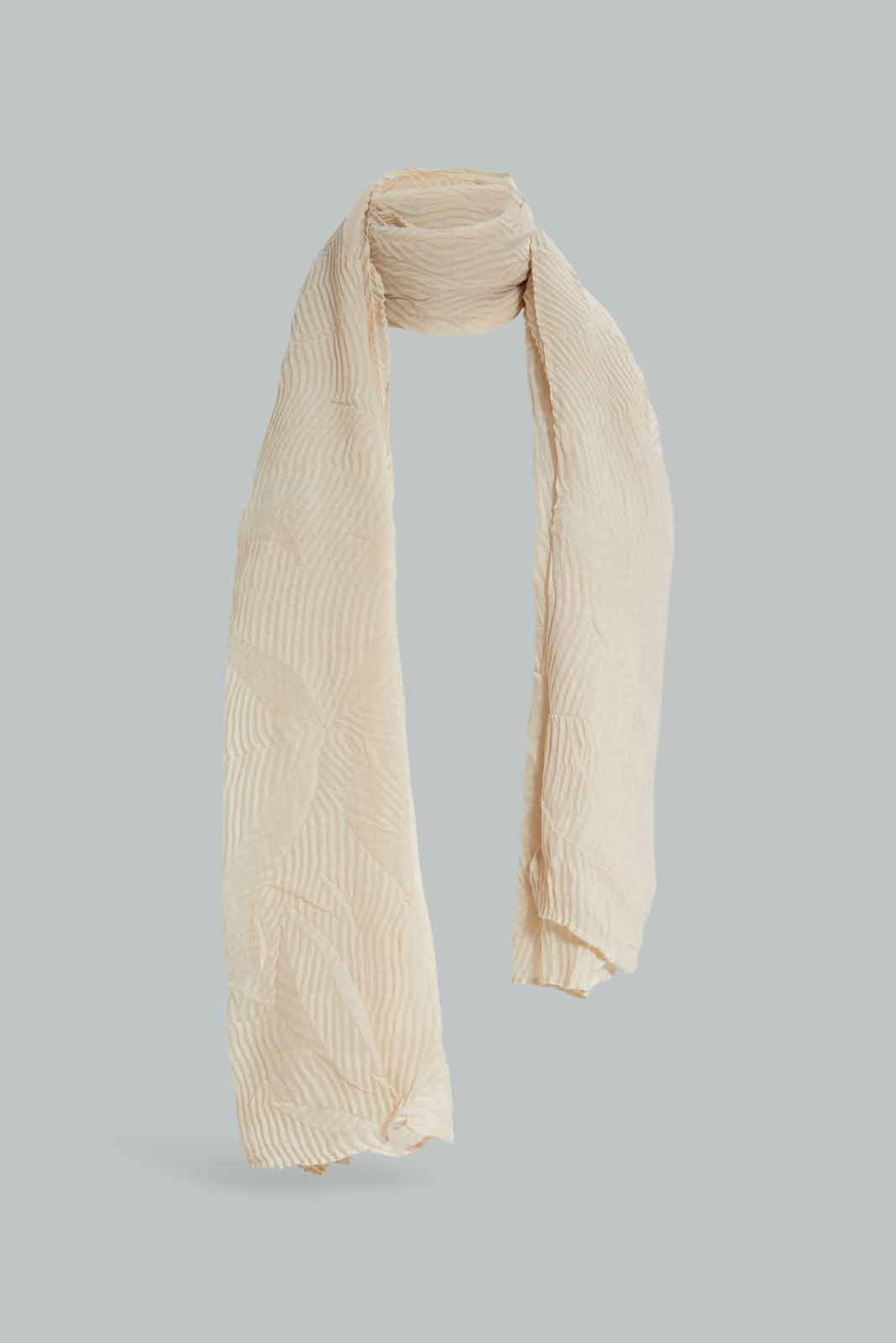 Redtag-Beige-Scarf-Category:Scarves,-Colour:Beige,-Filter:Girls-Accessories,-GIR-Scarves,-New-In,-New-In-GIR-ACC,-Non-Sale,-Section:Girls-(0-to-14Yrs),-W22A-Girls-