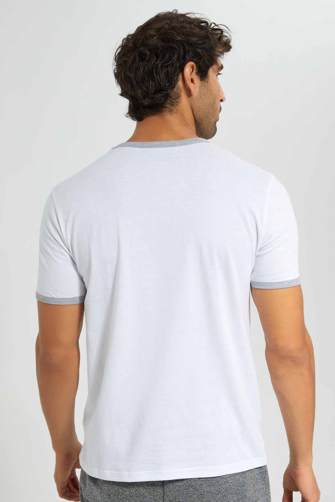 Redtag-White-Ringer-T-Shirt-Category:T-Shirts,-Colour:White,-Deals:New-In,-Filter:Men's-Clothing,-Men-T-Shirts,-New-In-Men-APL,-Non-Sale,-Section:Men,-TBL,-W22O-Men's-