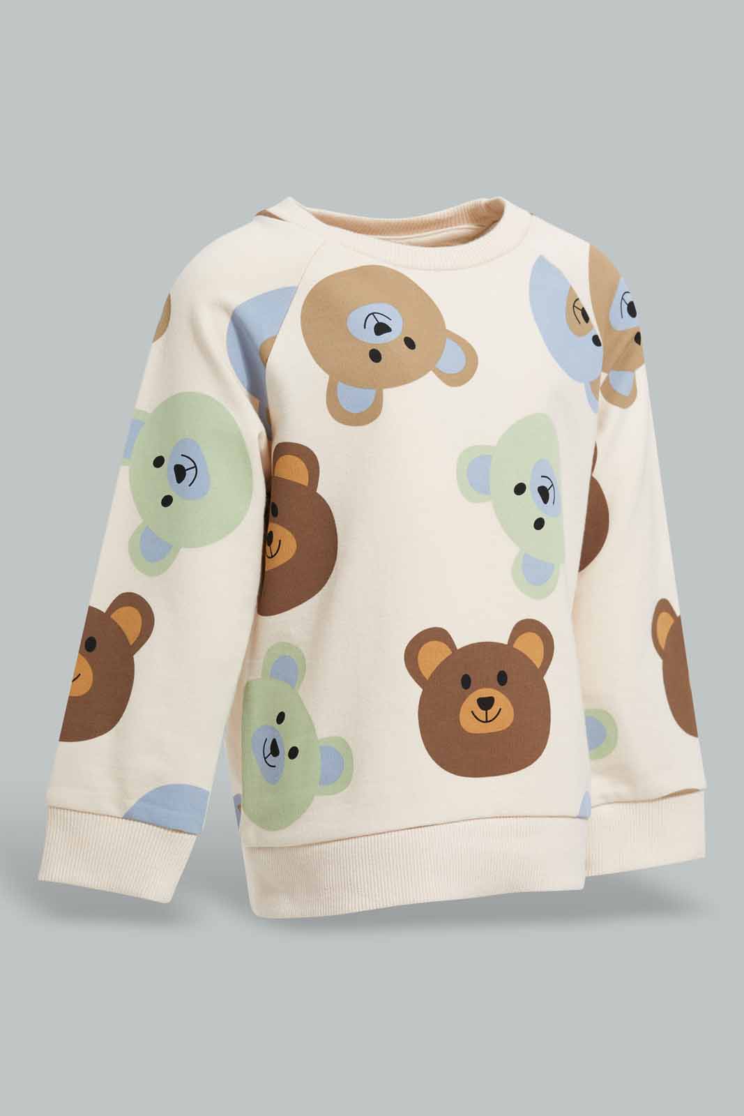 Redtag-Ecru-Printed-Salaed-Top-And-Bottom-Terry-Jog-Set-Category:Jog-Sets,-Colour:Ecru,-Deals:New-In,-Filter:Infant-Boys-(3-to-24-Mths),-INB-Jog-Sets,-New-In-INB-APL,-Non-Sale,-Section:Boys-(0-to-14Yrs),-W22A-Infant-Boys-3 to 24 Months