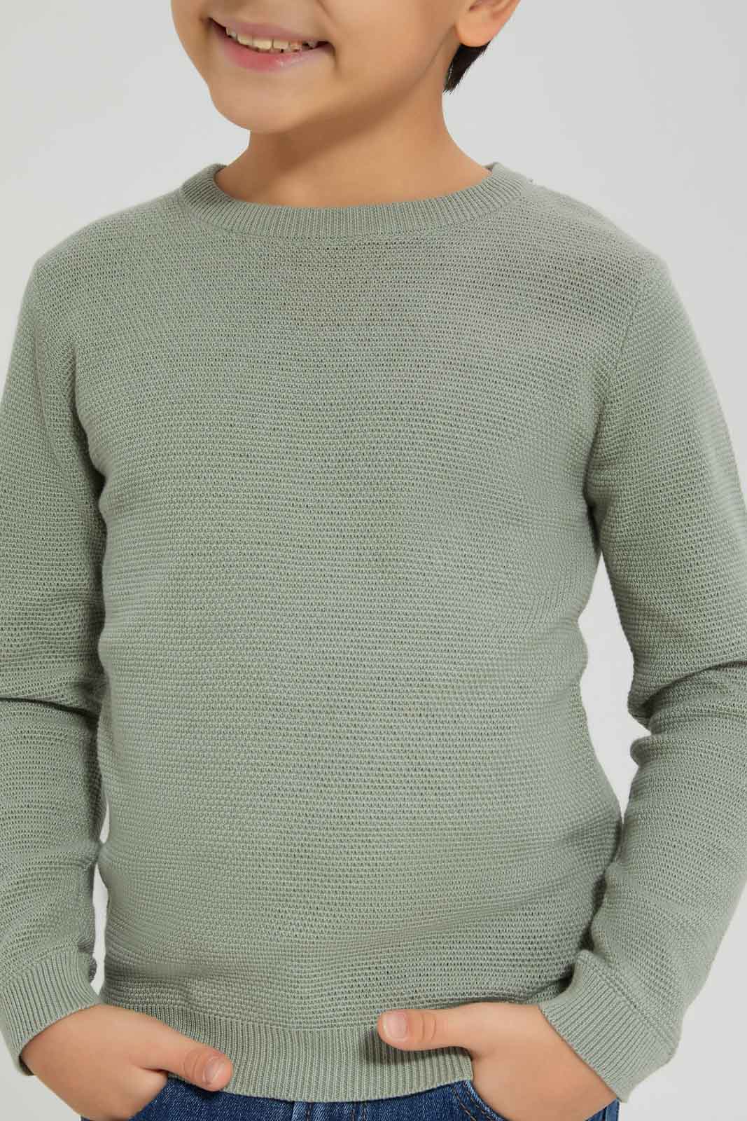 Redtag-Mint-Crewneck-Jumper-BOY-Pullovers,-Category:Pullovers,-Colour:Mint,-Deals:New-In,-Dept:Boys,-Filter:Boys-(2-to-8-Yrs),-New-In-BOY-APL,-Non-Sale,-Section:Boys-(0-to-14Yrs),-TBL,-W22B-Boys-2 to 8 Years