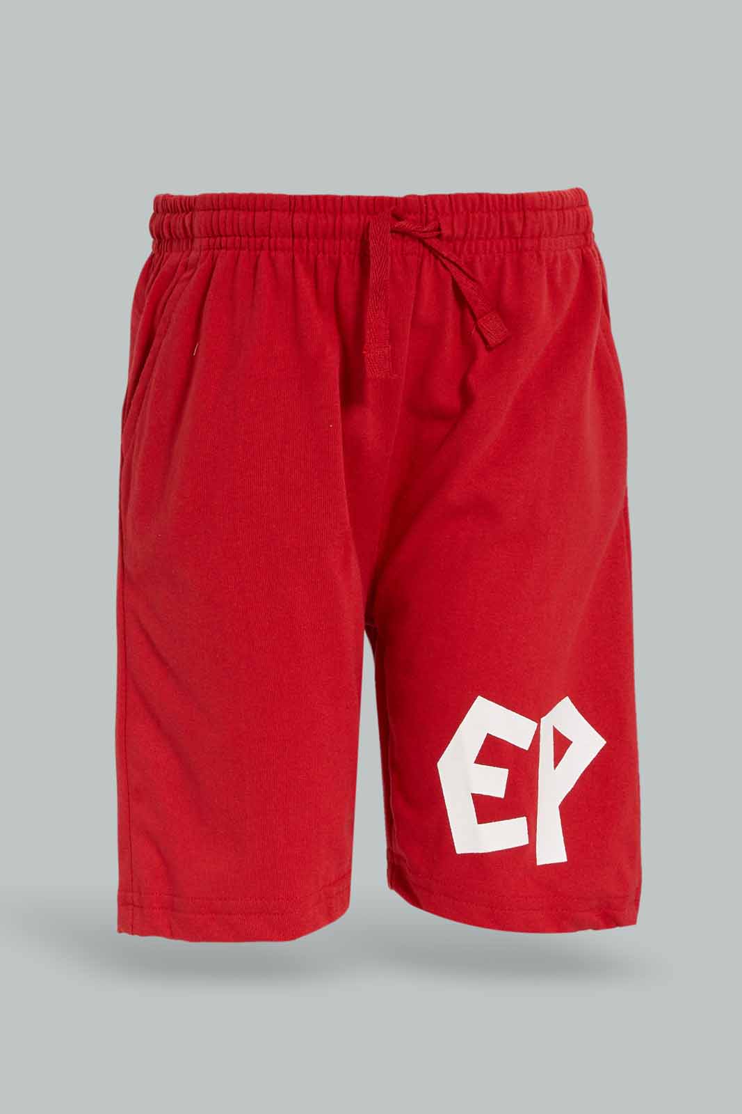 Redtag-Red-Elasticated-waist-Print-Shorts-BOY-Shorts,-Category:Shorts,-Colour:Red,-Deals:New-In,-Dept:Boys,-Filter:Boys-(2-to-8-Yrs),-New-In-BOY-APL,-Non-Sale,-Section:Boys-(0-to-14Yrs),-TBL,-W22O-Boys-2 to 8 Years