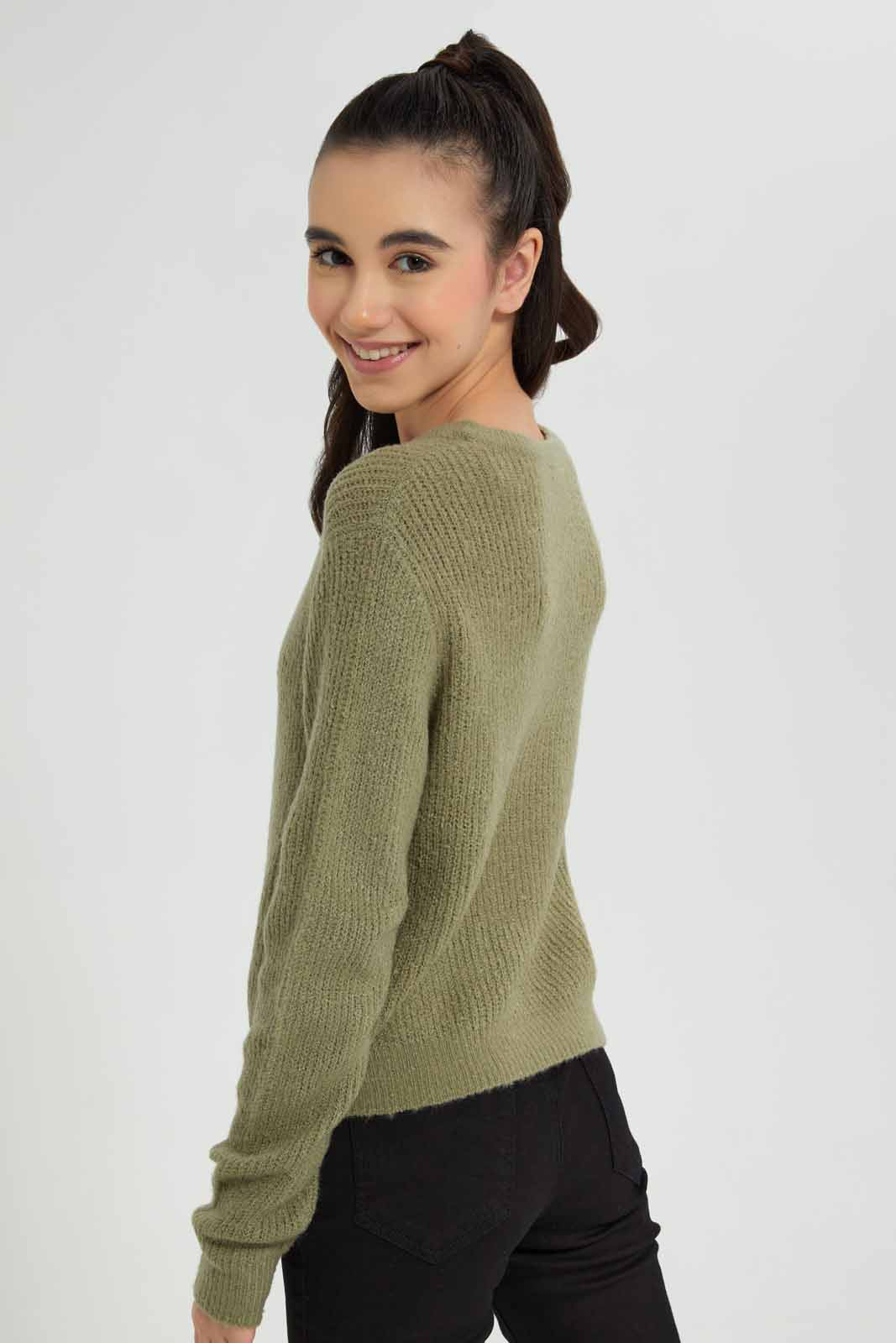 Redtag-Mint-Basic-Pullover-Category:Pullovers,-Colour:Mint,-Deals:New-In,-Filter:Senior-Girls-(9-to-14-Yrs),-GSR-Pullovers,-New-In-GSR-APL,-Non-Sale,-Section:Girls-(0-to-14Yrs),-TBL,-W22B-Senior-Girls-9 to 14 Years