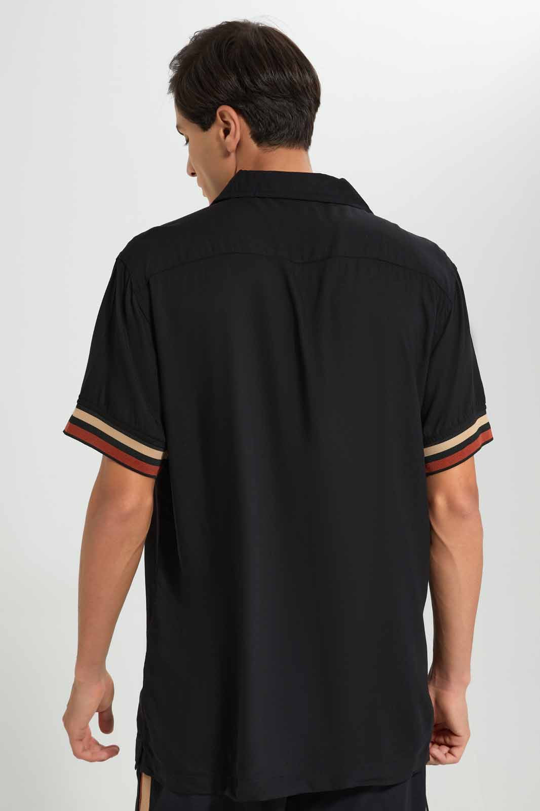 Redtag-Black-Loungewear-Shirt-Category:T-Shirts,-Colour:Black,-Deals:New-In,-Filter:Men's-Clothing,-Men-T-Shirts,-New-In-Men-APL,-Non-Sale,-Section:Men,-W22O-Men's-