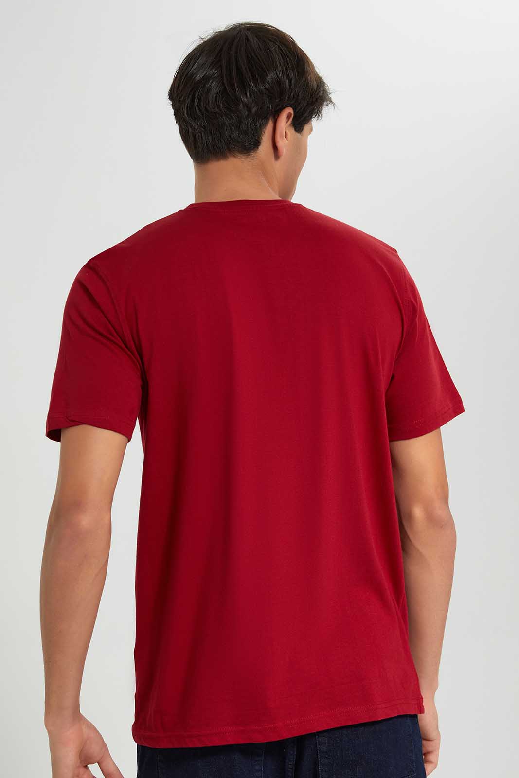 Redtag-Red-Graphic-T-Shirt-Category:T-Shirts,-Colour:Red,-Deals:New-In,-Filter:Men's-Clothing,-Men-T-Shirts,-New-In-Men-APL,-Non-Sale,-Section:Men,-TBL,-W22O-Men's-