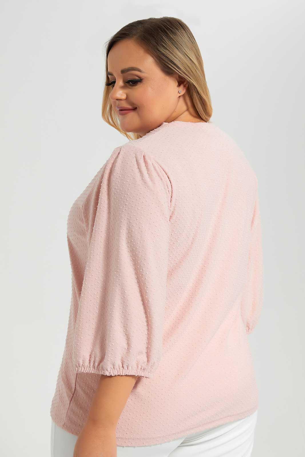 Redtag-BlushTextured-Top-Category:Tops,-Colour:Apricot,-Deals:New-In,-Filter:Plus-Size,-LDP-Tops,-New-In-LDP-APL,-Non-Sale,-Section:Women,-W22O-Women's-