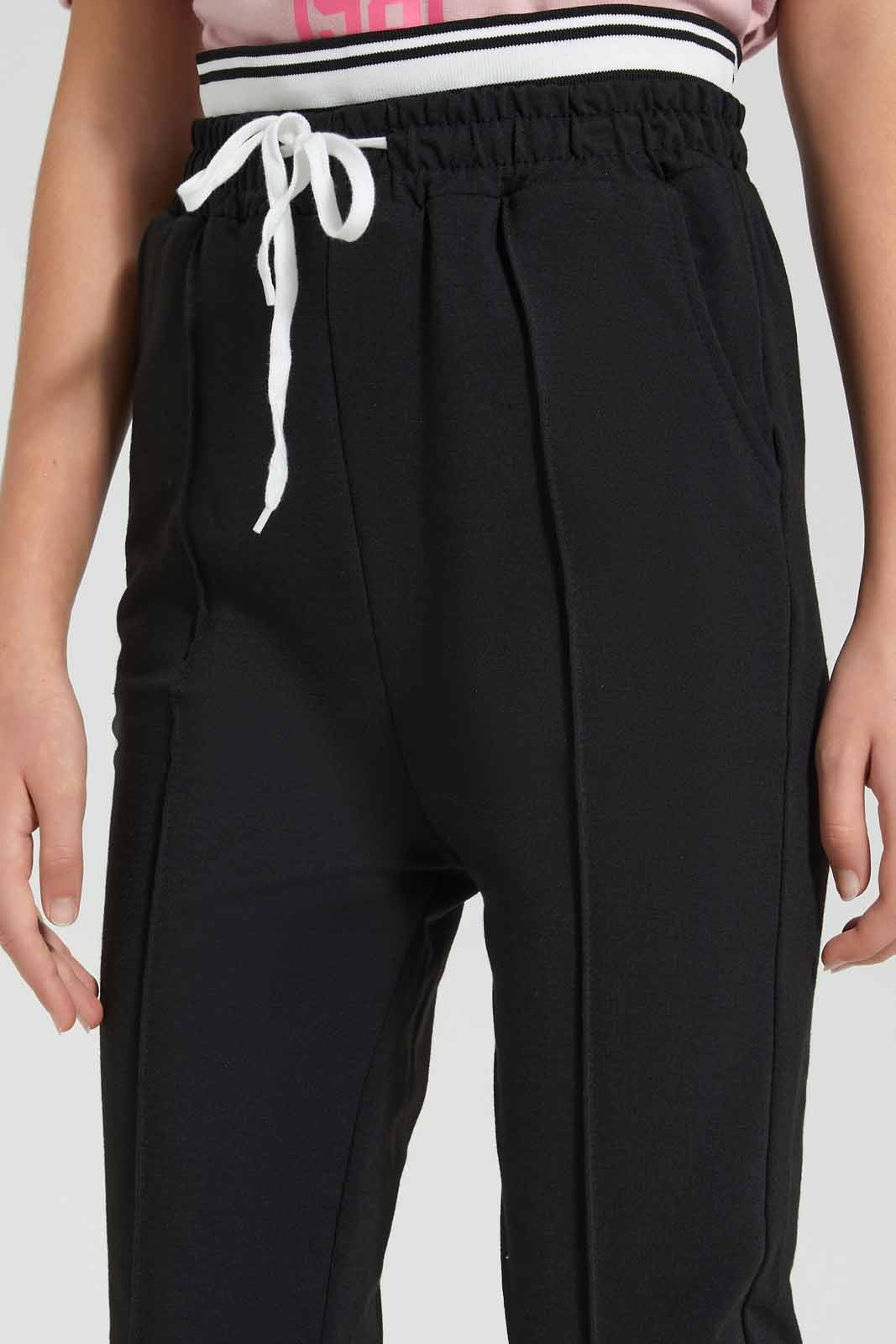 Redtag-Black-Track-Pants-Category:Joggers,-Colour:Black,-Deals:New-In,-Filter:Senior-Girls-(9-to-14-Yrs),-GSR-Joggers,-New-In-GSR-APL,-Non-Sale,-Section:Girls-(0-to-14Yrs),-W22O-Senior-Girls-9 to 14 Years