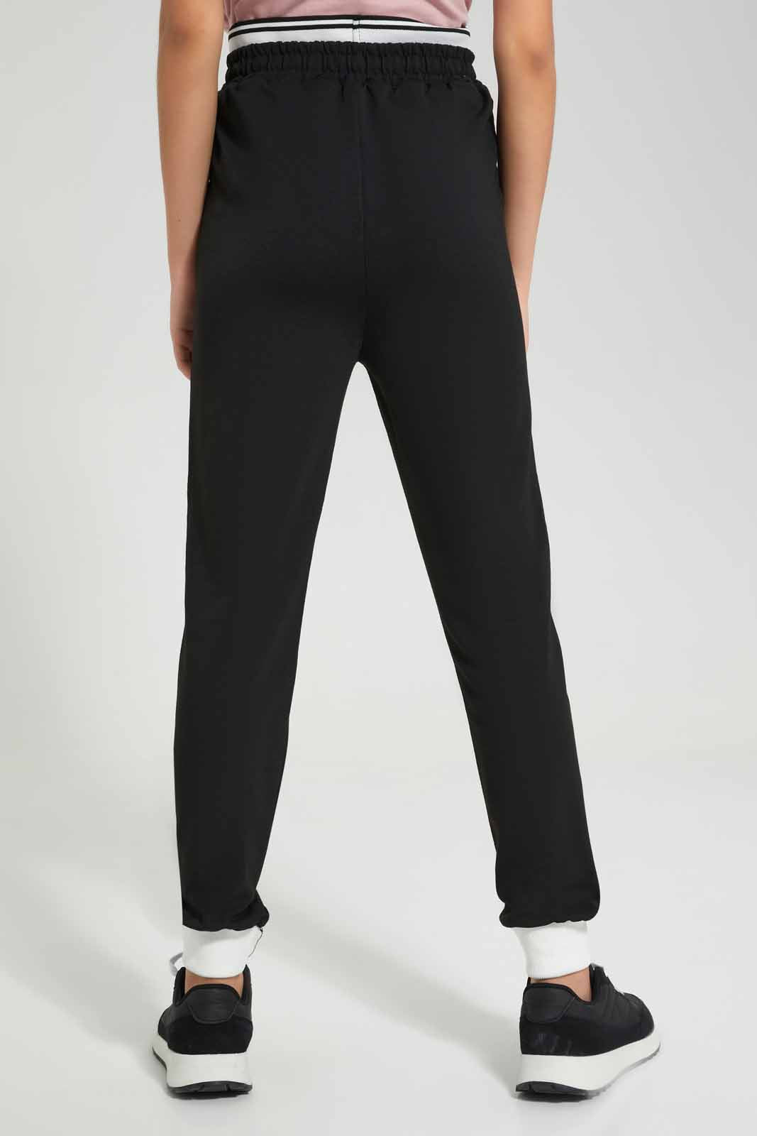 Redtag-Black-Track-Pants-Category:Joggers,-Colour:Black,-Deals:New-In,-Filter:Senior-Girls-(9-to-14-Yrs),-GSR-Joggers,-New-In-GSR-APL,-Non-Sale,-Section:Girls-(0-to-14Yrs),-W22O-Senior-Girls-9 to 14 Years
