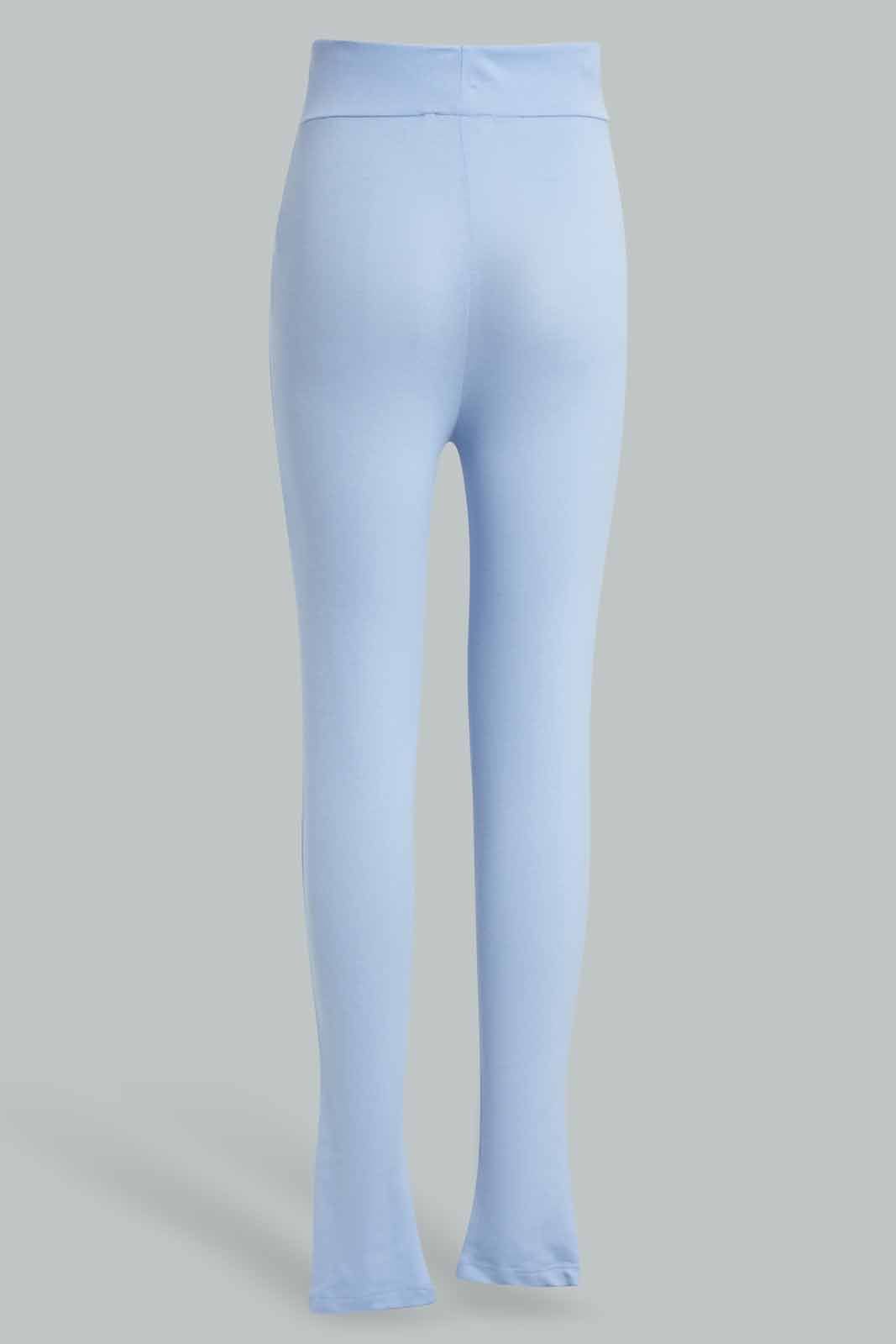 Redtag-Blue-Pique-Legging-Category:Leggings,-Colour:Blue,-Deals:New-In,-Filter:Senior-Girls-(9-to-14-Yrs),-GSR-Leggings,-New-In-GSR-APL,-Non-Sale,-Section:Girls-(0-to-14Yrs),-TBL,-W22O-Senior-Girls-9 to 14 Years