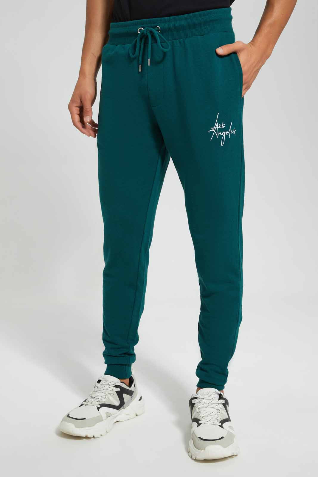 Redtag-Teal-Signature-Jog-Pant-Category:Joggers,-Colour:Teal,-Deals:New-In,-Filter:Men's-Clothing,-Men-Joggers,-New-In-Men,-Non-Sale,-Section:Men,-TBL,-W22O-Men's-
