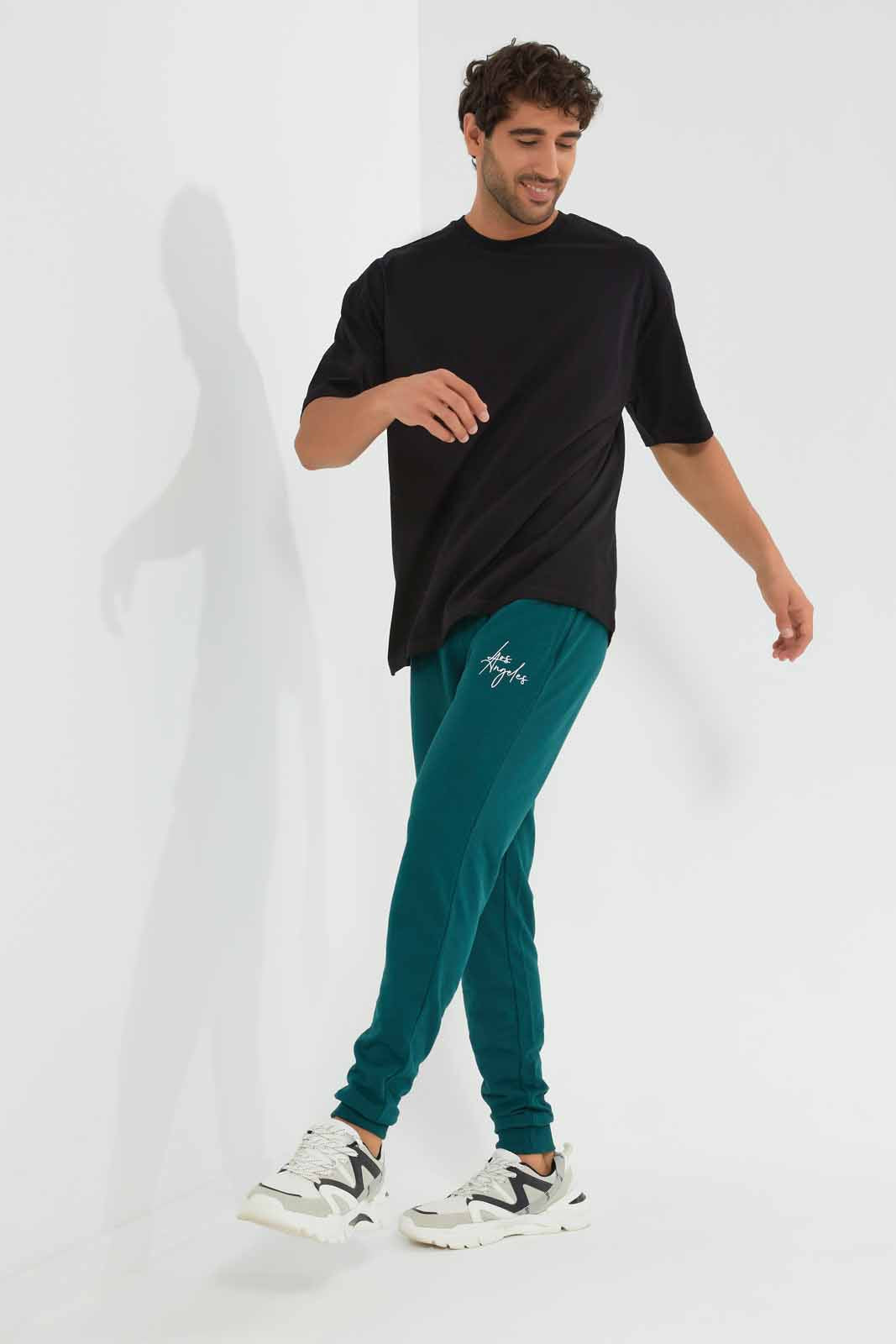 Redtag-Teal-Signature-Jog-Pant-Category:Joggers,-Colour:Teal,-Deals:New-In,-Filter:Men's-Clothing,-Men-Joggers,-New-In-Men,-Non-Sale,-Section:Men,-TBL,-W22O-Men's-