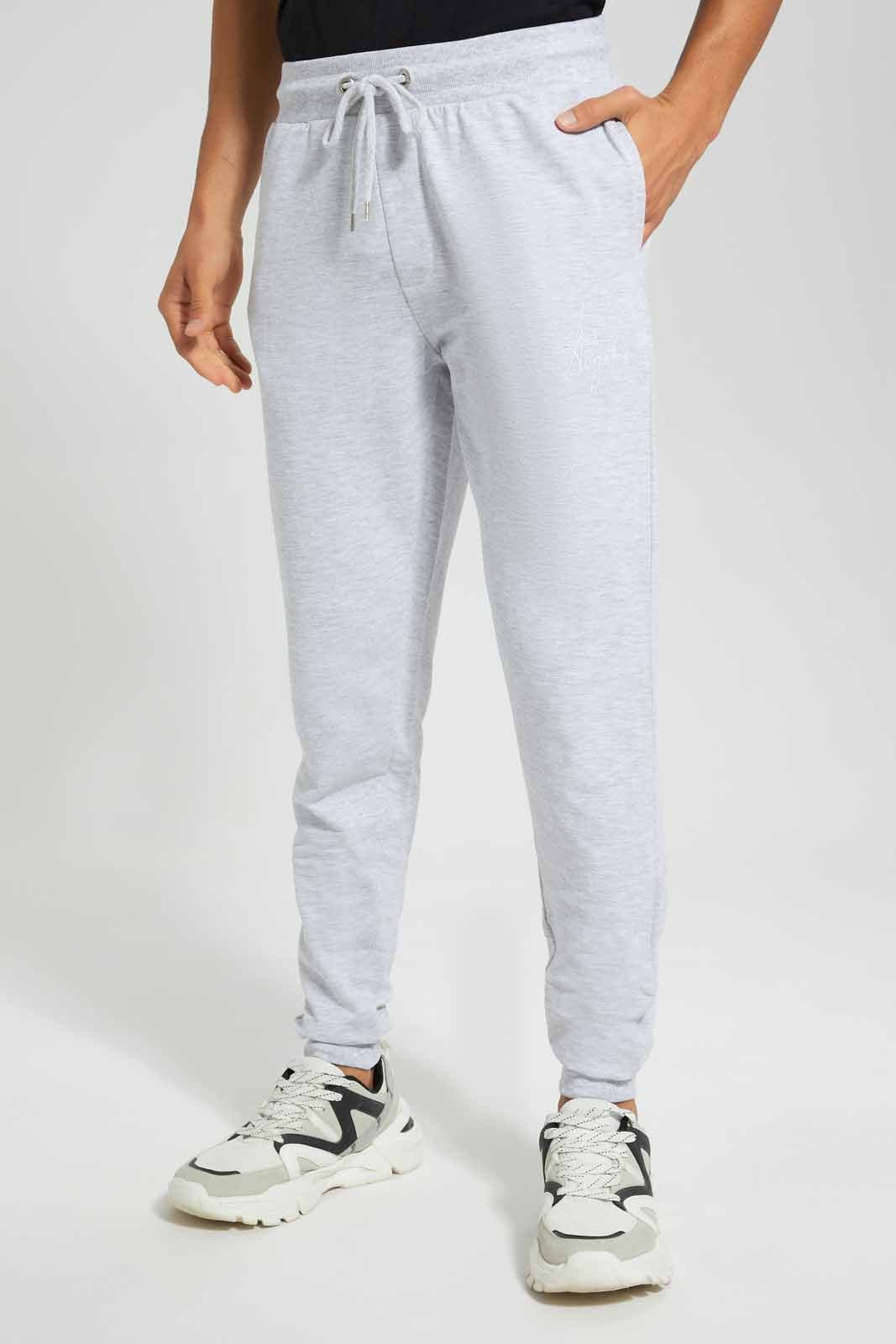 Redtag-Grey-Signature-Jog-Pant-Category:Joggers,-Colour:Grey,-Deals:New-In,-Filter:Men's-Clothing,-Men-Joggers,-New-In-Men,-Non-Sale,-Section:Men,-TBL,-W22O-Men's-