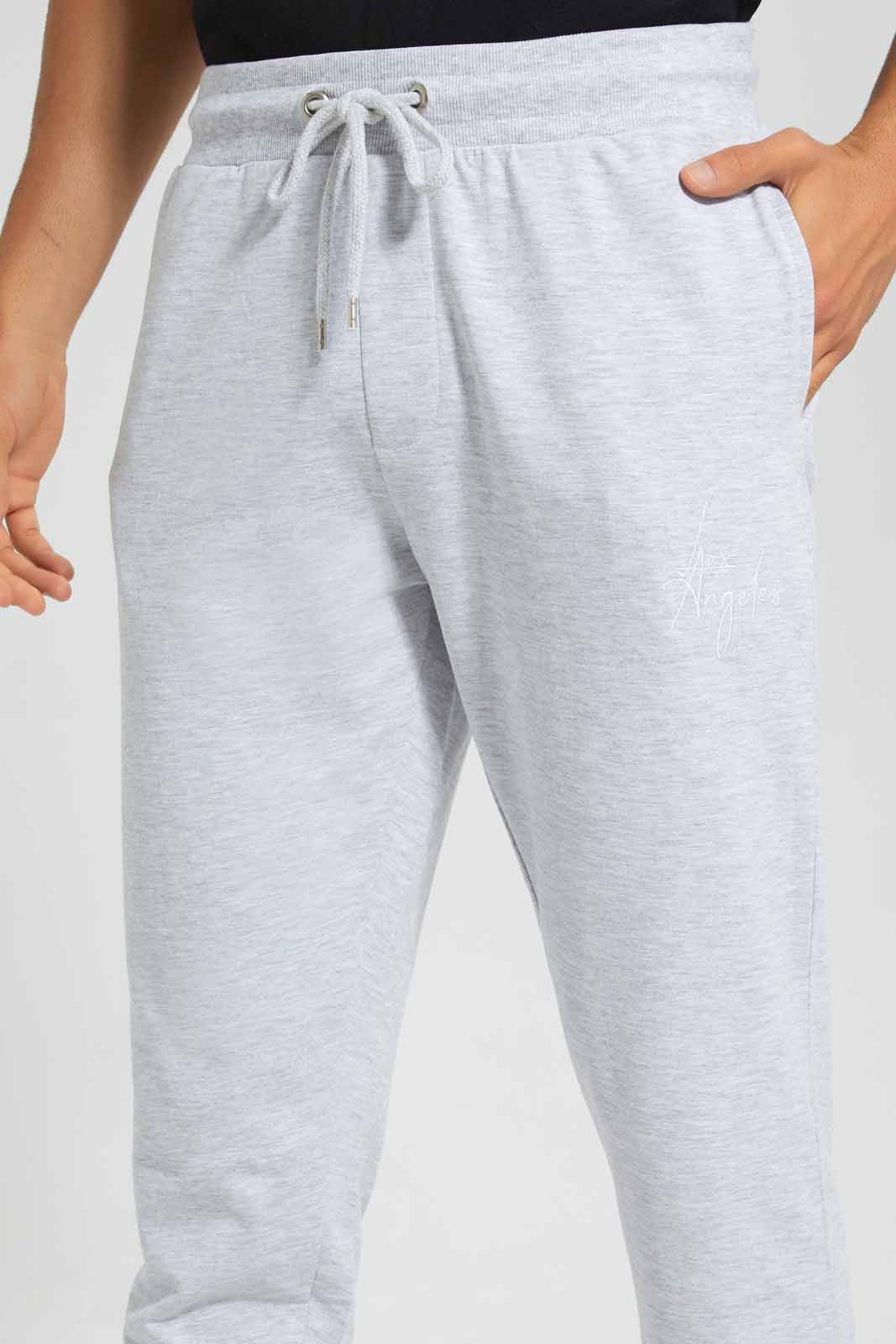 Redtag-Grey-Signature-Jog-Pant-Category:Joggers,-Colour:Grey,-Deals:New-In,-Filter:Men's-Clothing,-Men-Joggers,-New-In-Men,-Non-Sale,-Section:Men,-TBL,-W22O-Men's-