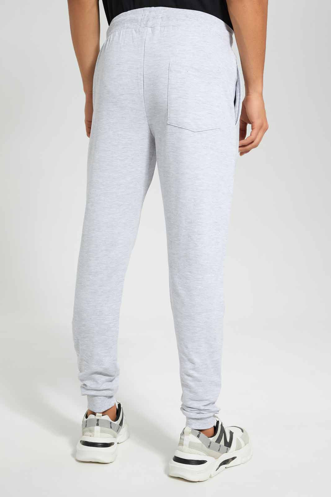 Redtag-Grey-Signature-Jog-Pant-Category:Joggers,-Colour:Grey,-Deals:New-In,-Filter:Men's-Clothing,-Men-Joggers,-New-In-Men,-Non-Sale,-Section:Men,-TBL,-W22O-Men's-