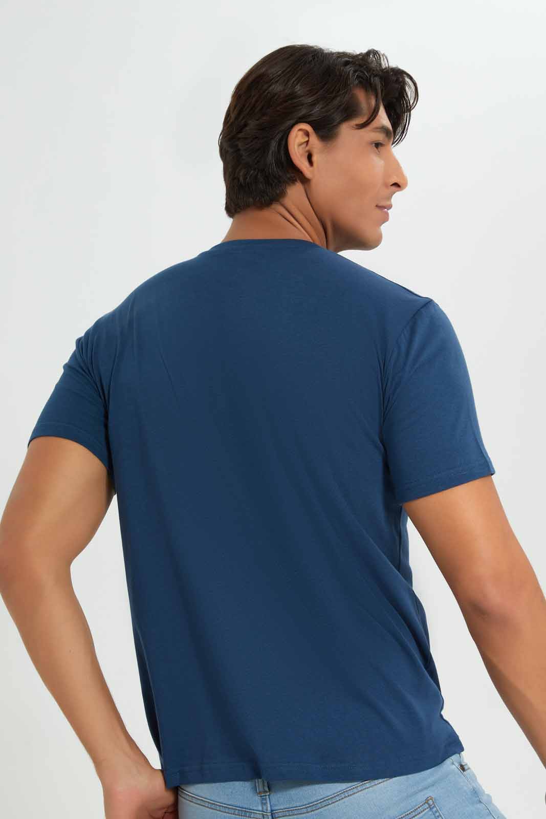 Redtag-Blue-Henley-T-Shirt-Category:T-Shirts,-Colour:Blue,-Deals:New-In,-Filter:Men's-Clothing,-Men-T-Shirts,-New-In-Men-APL,-Non-Sale,-Section:Men,-TBL,-W22A-Men's-