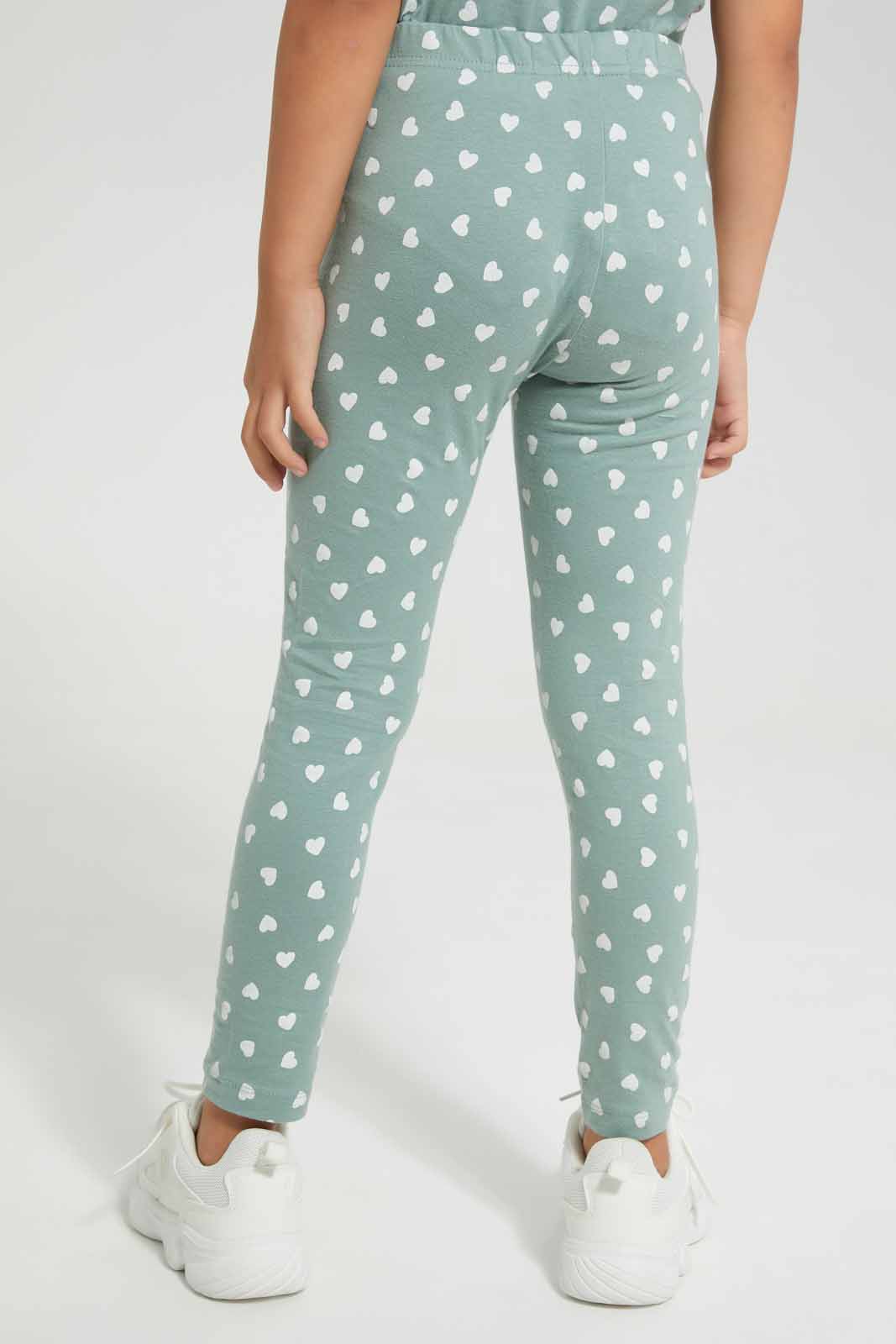 Redtag-Cream-Heart-Aop-Legging-Category:Jeggings,-Colour:Cream,-Deals:New-In,-Filter:Girls-(2-to-8-Yrs),-GIR-Jeggings,-New-In-GIR-APL,-Non-Sale,-Section:Girls-(0-to-14Yrs),-TBL,-W22O-Girls-2 to 8 Years