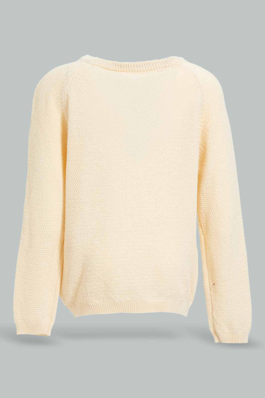 Redtag-Ecru-Kangaroo-Pullover-Category:Pullovers,-Colour:Ecru,-Deals:New-In,-Filter:Infant-Boys-(3-to-24-Mths),-INB-Pullovers,-New-In-INB-APL,-Non-Sale,-Section:Boys-(0-to-14Yrs),-W22A-Infant-Boys-3 to 24 Months