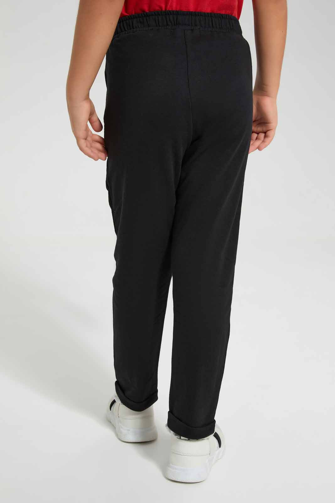 Redtag-Black-Active-Pant-Category:Joggers,-Colour:Black,-Deals:New-In,-Filter:Girls-(2-to-8-Yrs),-GIR-Joggers,-New-In-GIR-APL,-Non-Sale,-Section:Girls-(0-to-14Yrs),-TBL,-W22O-Girls-2 to 8 Years