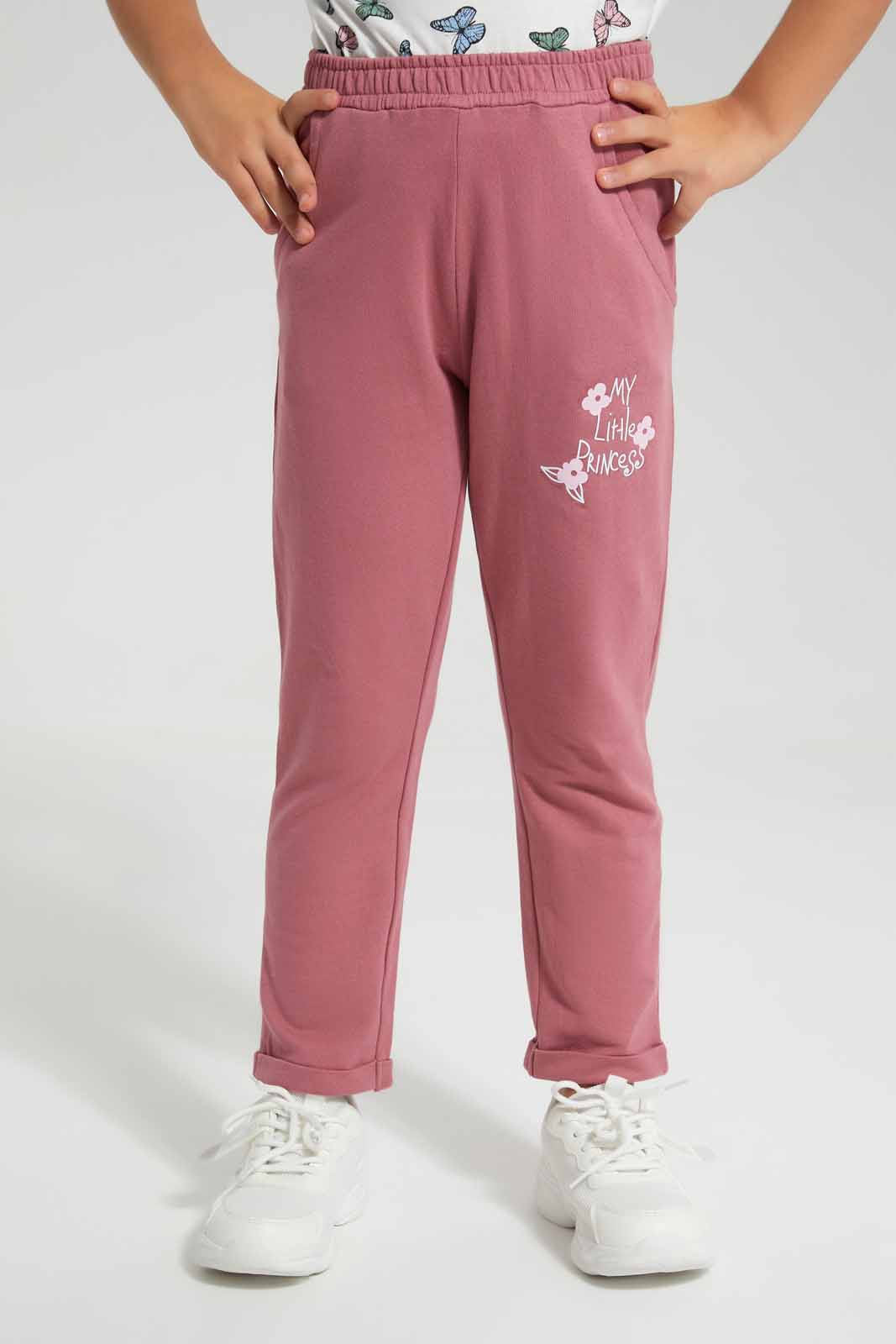 Redtag-Dusty-Pink-Active-Pant-Category:Joggers,-Colour:Apricot,-Deals:New-In,-Filter:Girls-(2-to-8-Yrs),-GIR-Joggers,-New-In-GIR-APL,-Non-Sale,-Section:Girls-(0-to-14Yrs),-TBL,-W22O-Girls-2 to 8 Years