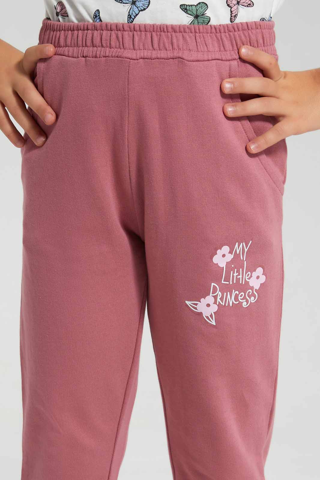 Redtag-Dusty-Pink-Active-Pant-Category:Joggers,-Colour:Apricot,-Deals:New-In,-Filter:Girls-(2-to-8-Yrs),-GIR-Joggers,-New-In-GIR-APL,-Non-Sale,-Section:Girls-(0-to-14Yrs),-TBL,-W22O-Girls-2 to 8 Years